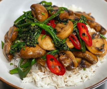 MUSHROOM & BROCCOLINI BOWL