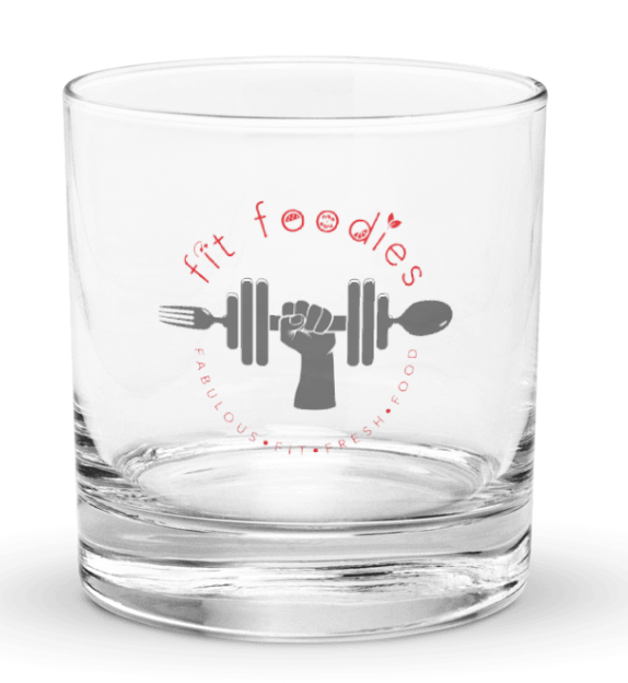 Fit Foodies Rocks glass