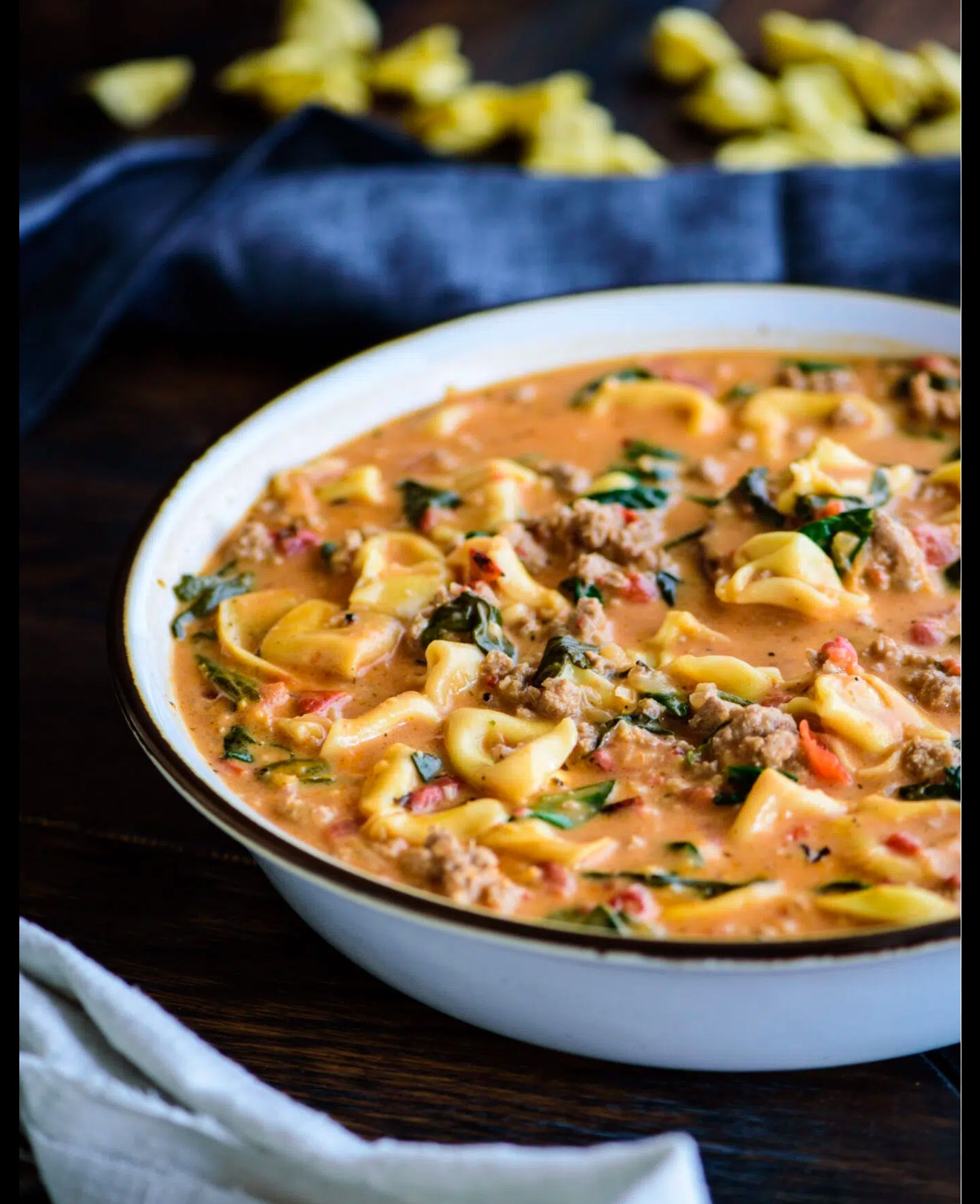 CREAMY TORTELLINI SOUP