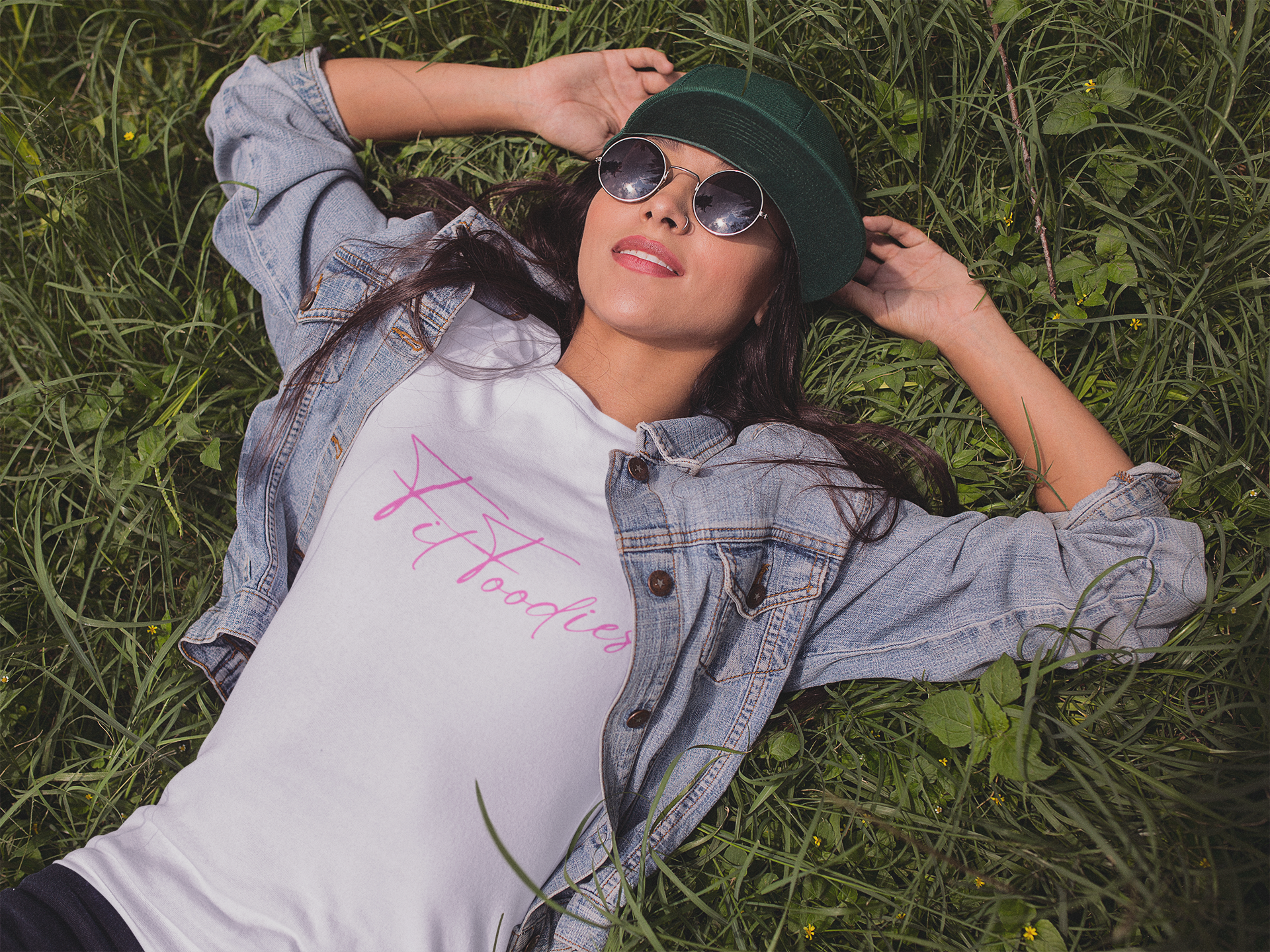 Fit Foodies Signature Unisex T-Shirt (Pink Logo)