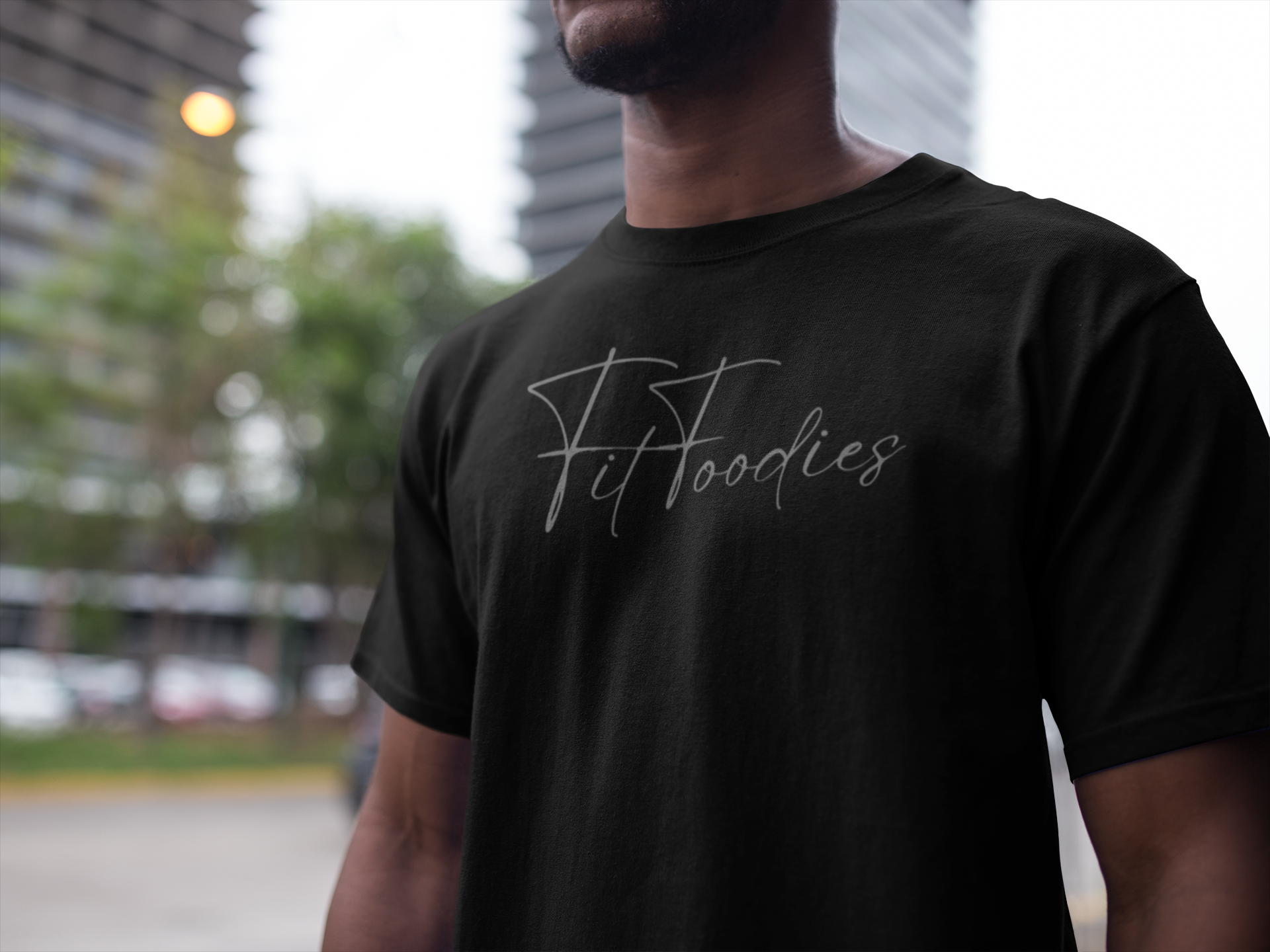 Fit Foodies Signature Unisex T-Shirt (Grey Logo)