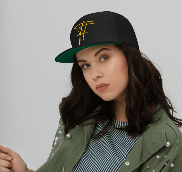 Fit Foodies Signature Snapback Cap (Black & Gold)