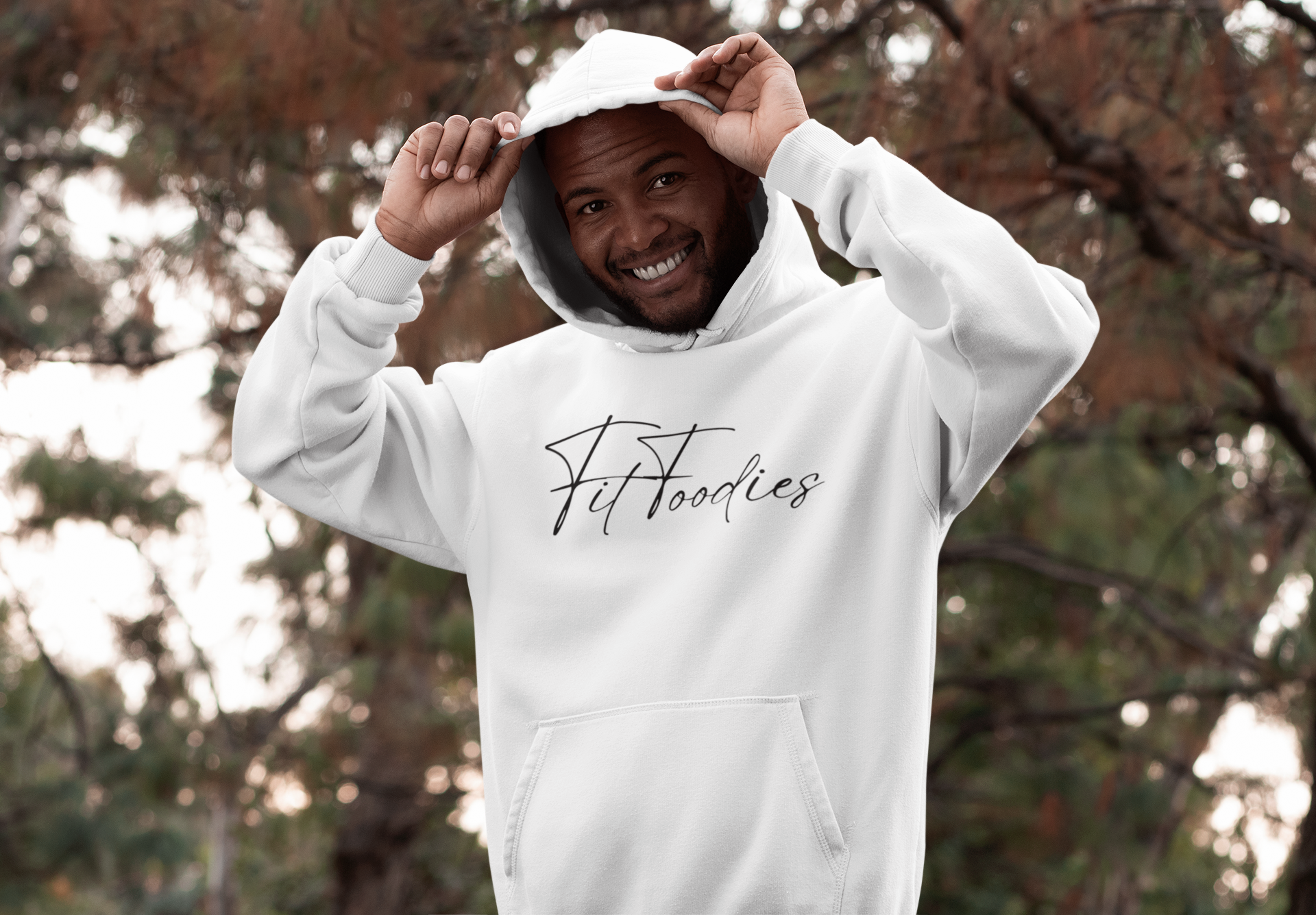 Unisex Oversized Signature Hoodie ( Black Logo)