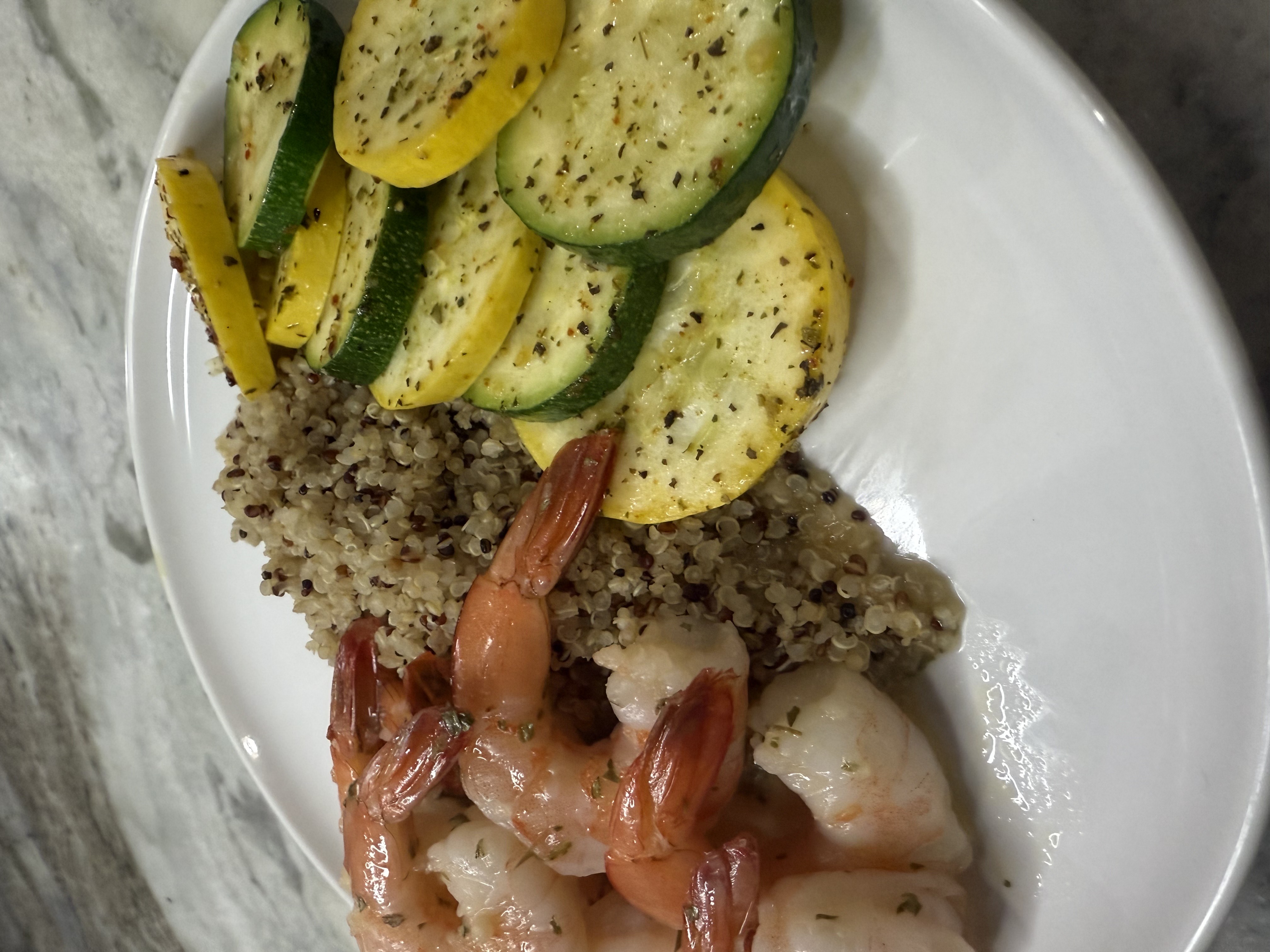 Shrimp Scampi & Veggies