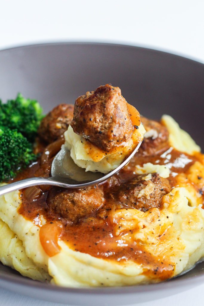 Meatballs with Mashed Potatoes