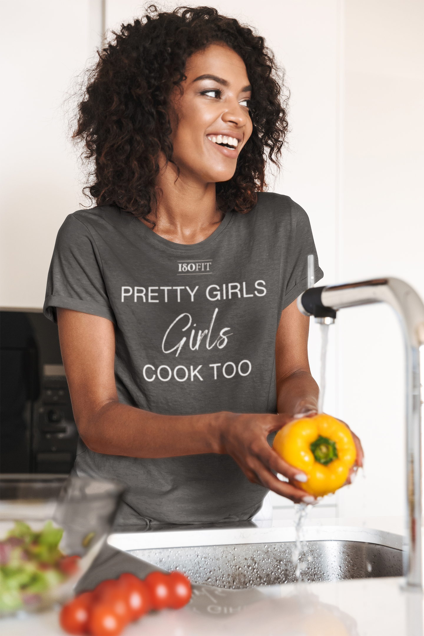 Pretty Girls Cook Too Graphic T-Shirt