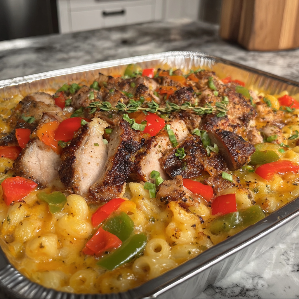 Jerk Chicken Mac & Cheese