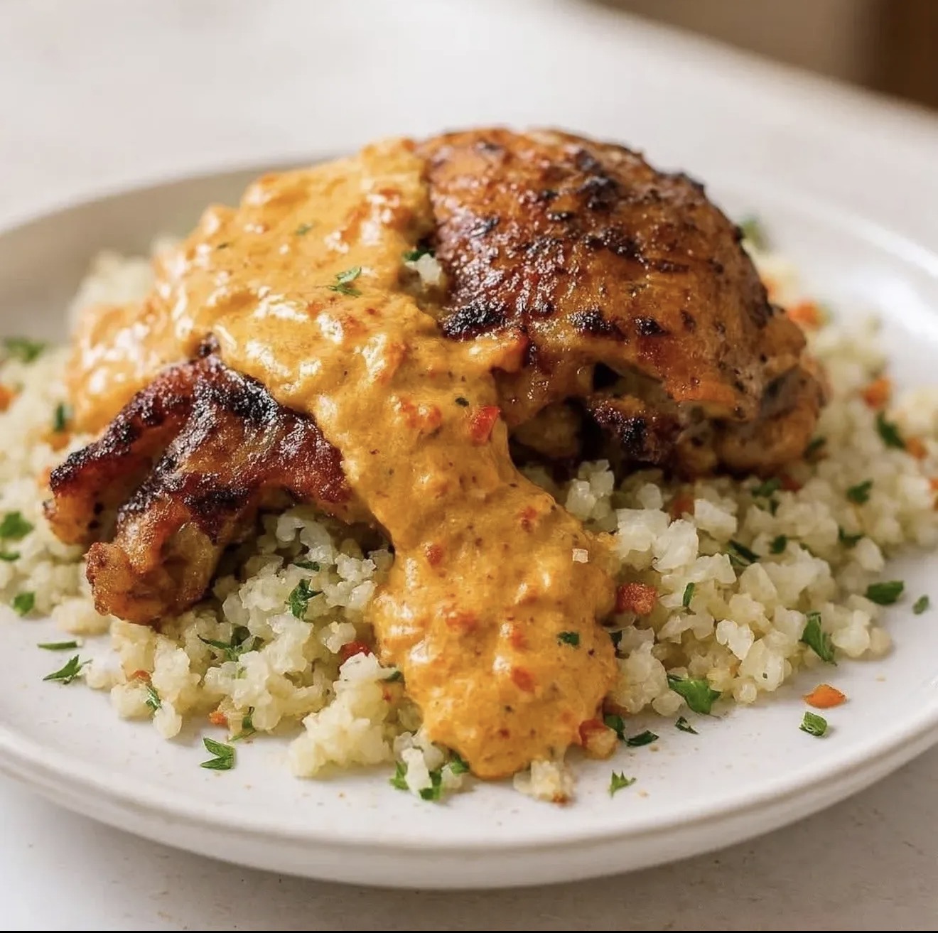 Grilled Chicken with Creamy Sauce