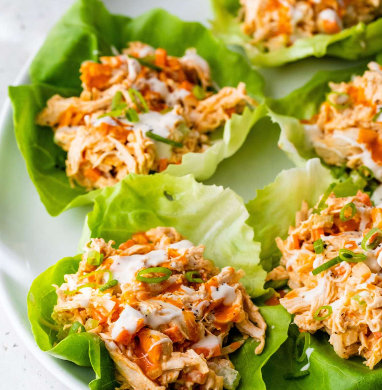 Buffalo Chicken Lettuce Wraps