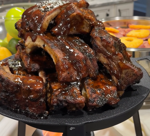 Grilled Barbecue Ribs (4 Racks)