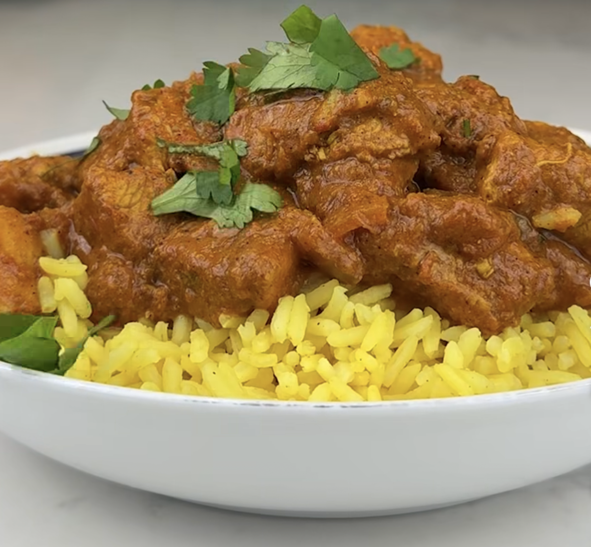 Chicken Tikka Masala with Yellow Rice