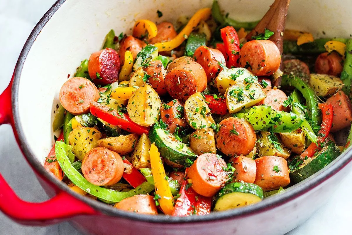 Sausage and Vegetable Skillet