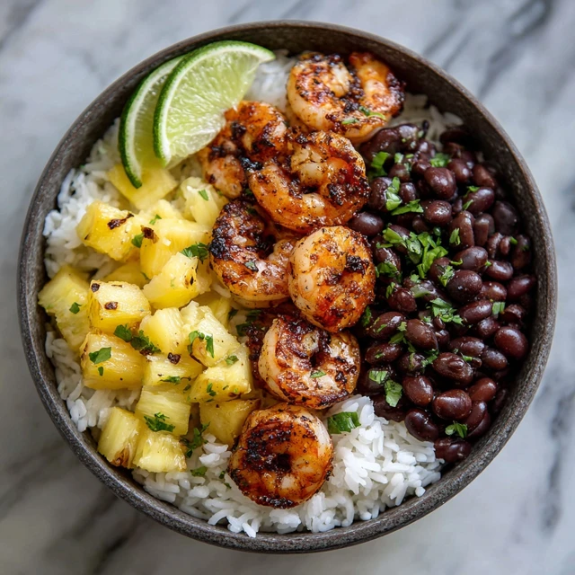 Grilled Shrimp Rice Bowl