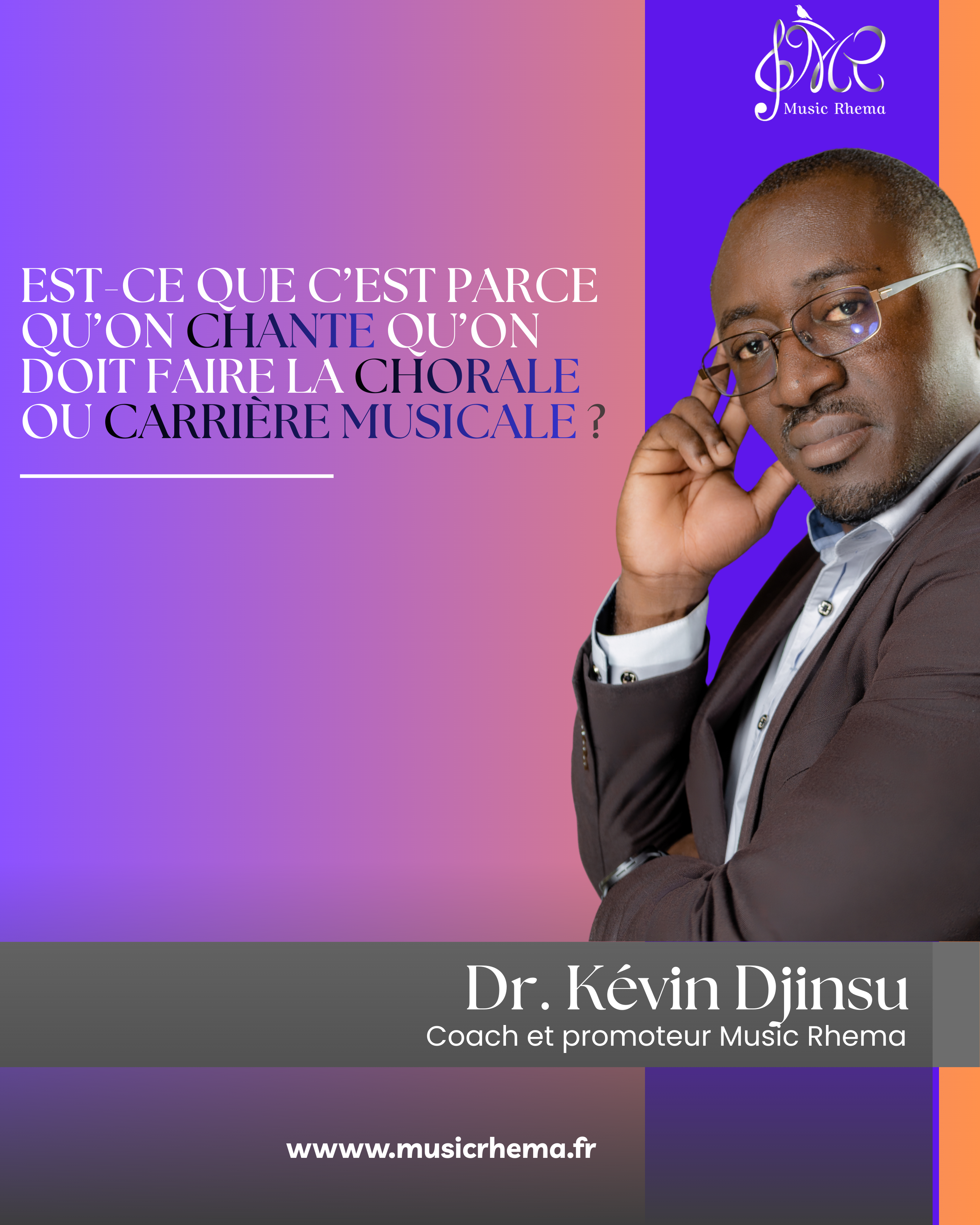 Est-ce que c'est parce qu'on chante qu'on doit faire chorale ?