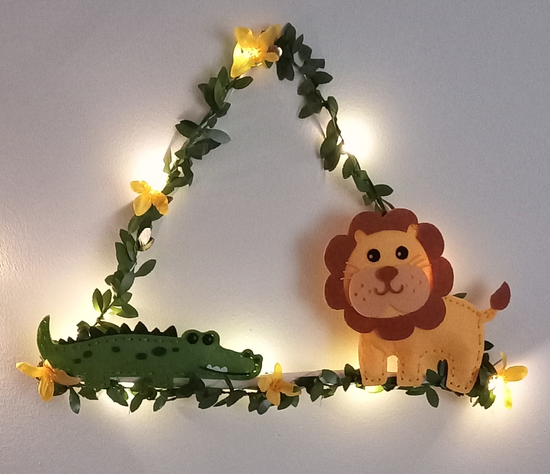 Veilleuse jungle crocodile lion