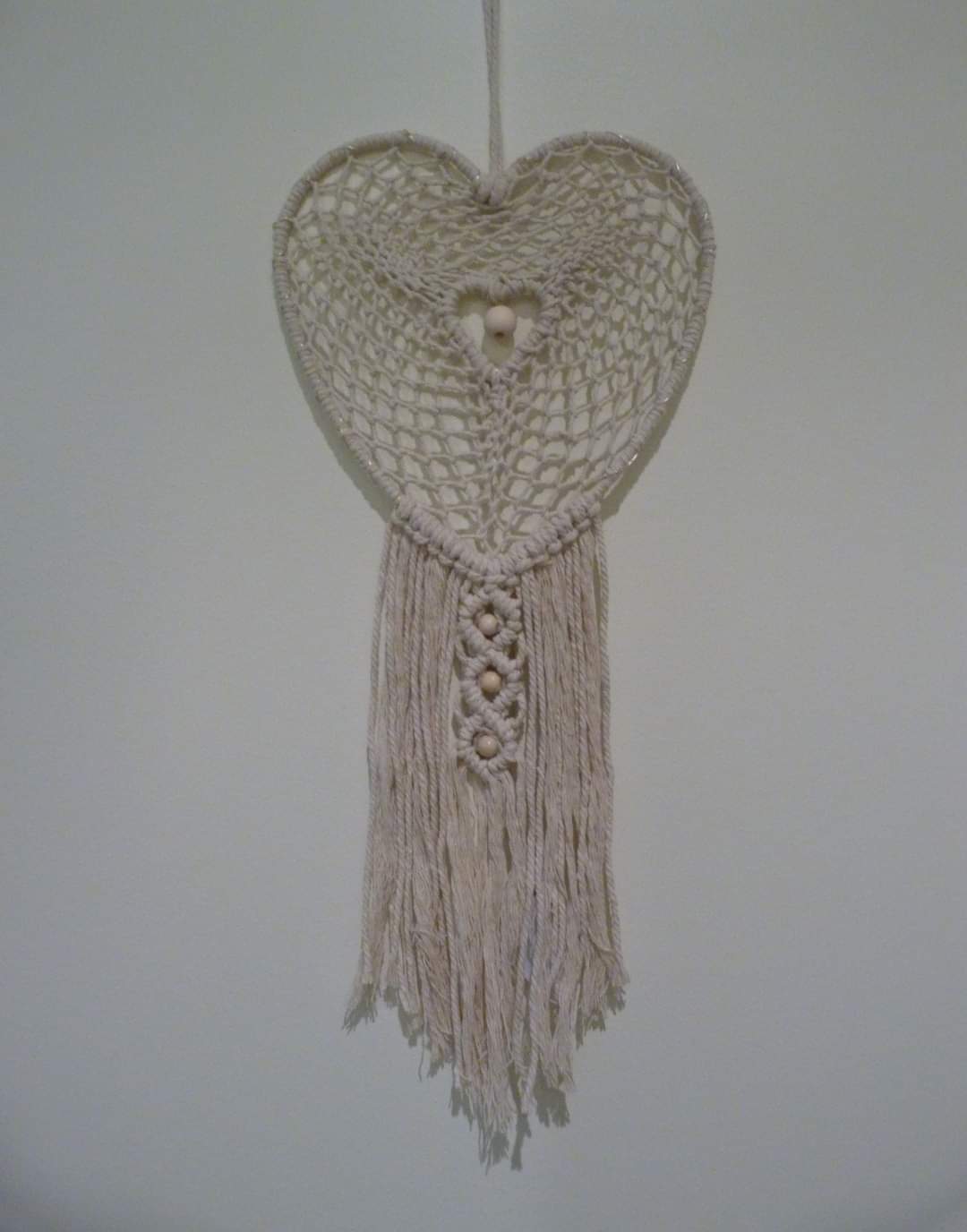 Veilleuse cœur macramé