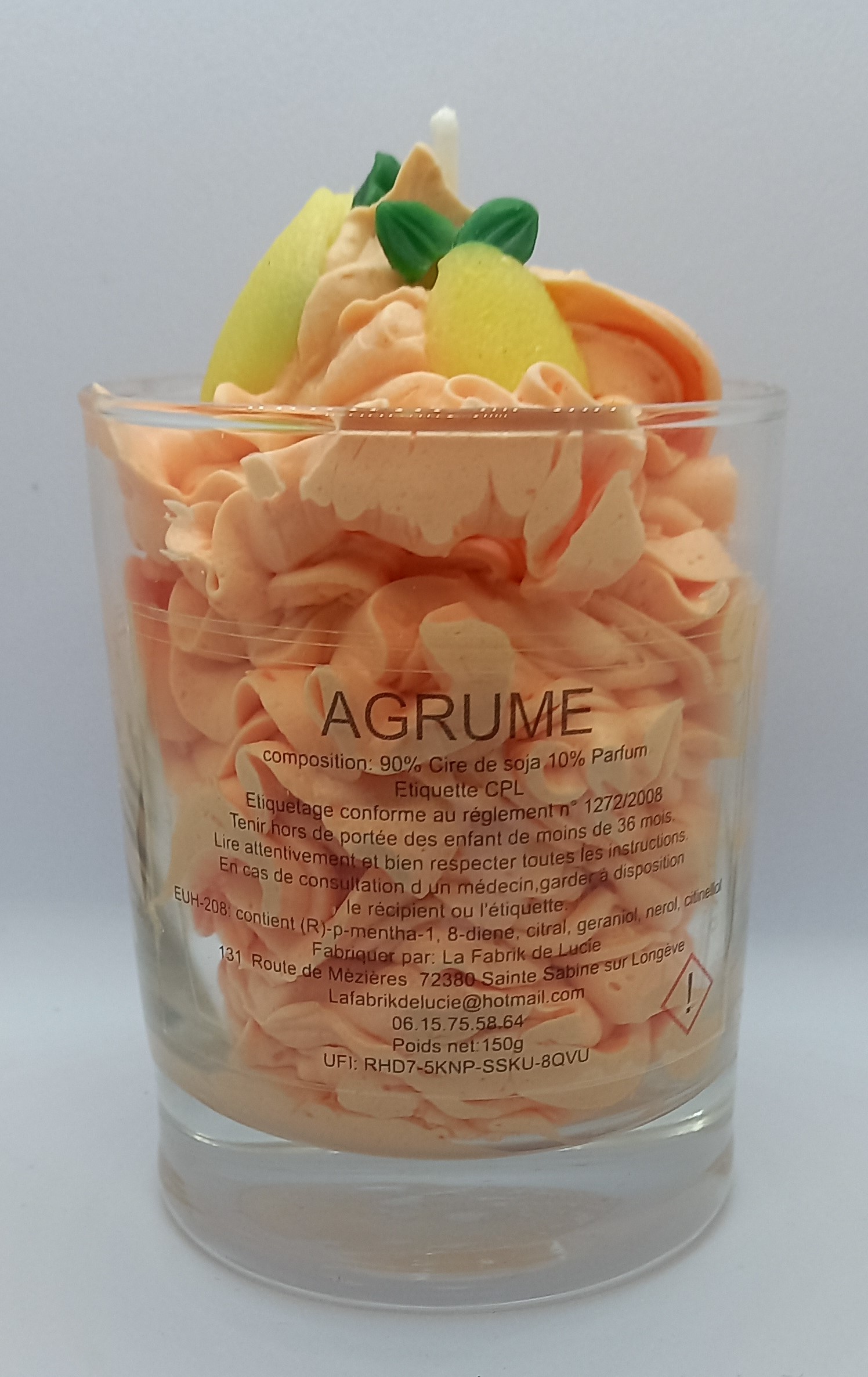 Bougie gourmande Agrume