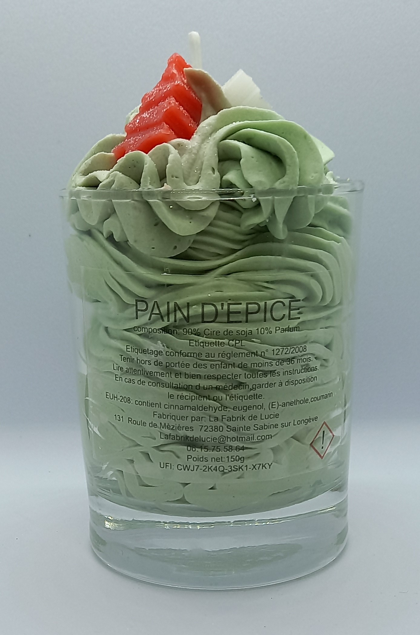 Bougie gourmande Pain d'épice