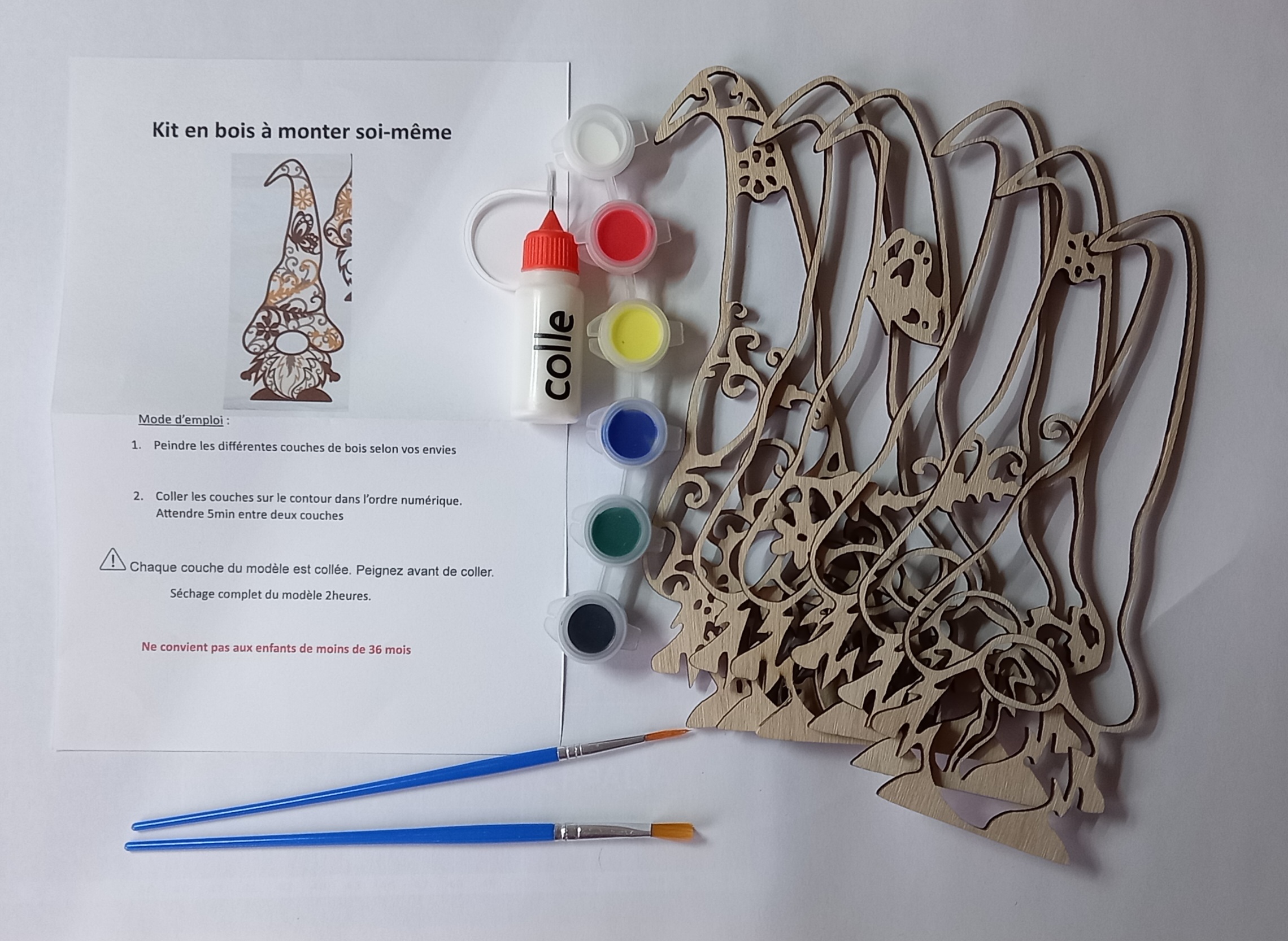 Kit en bois Gnome papillon