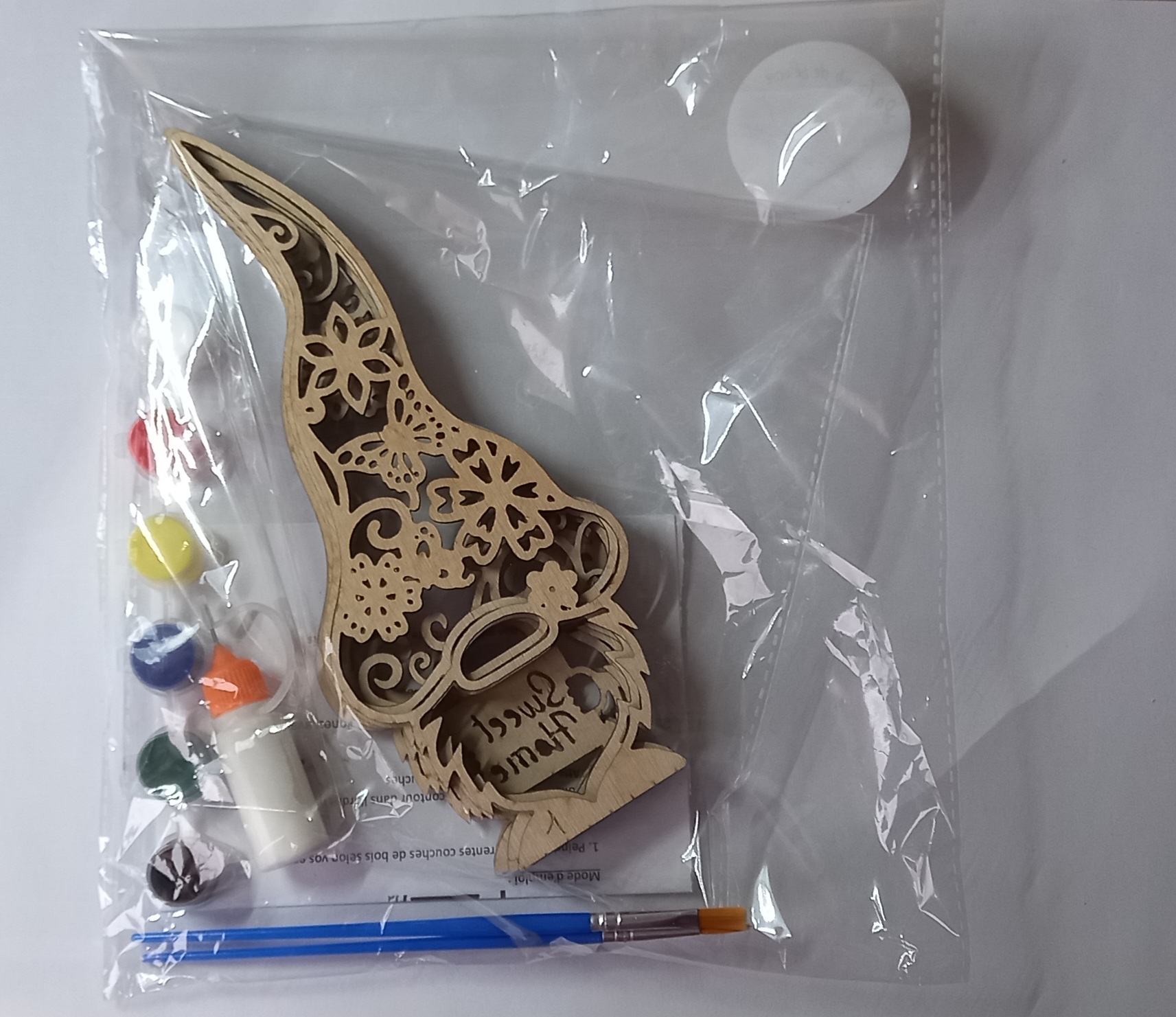 Kit en bois Gnome fleurs
