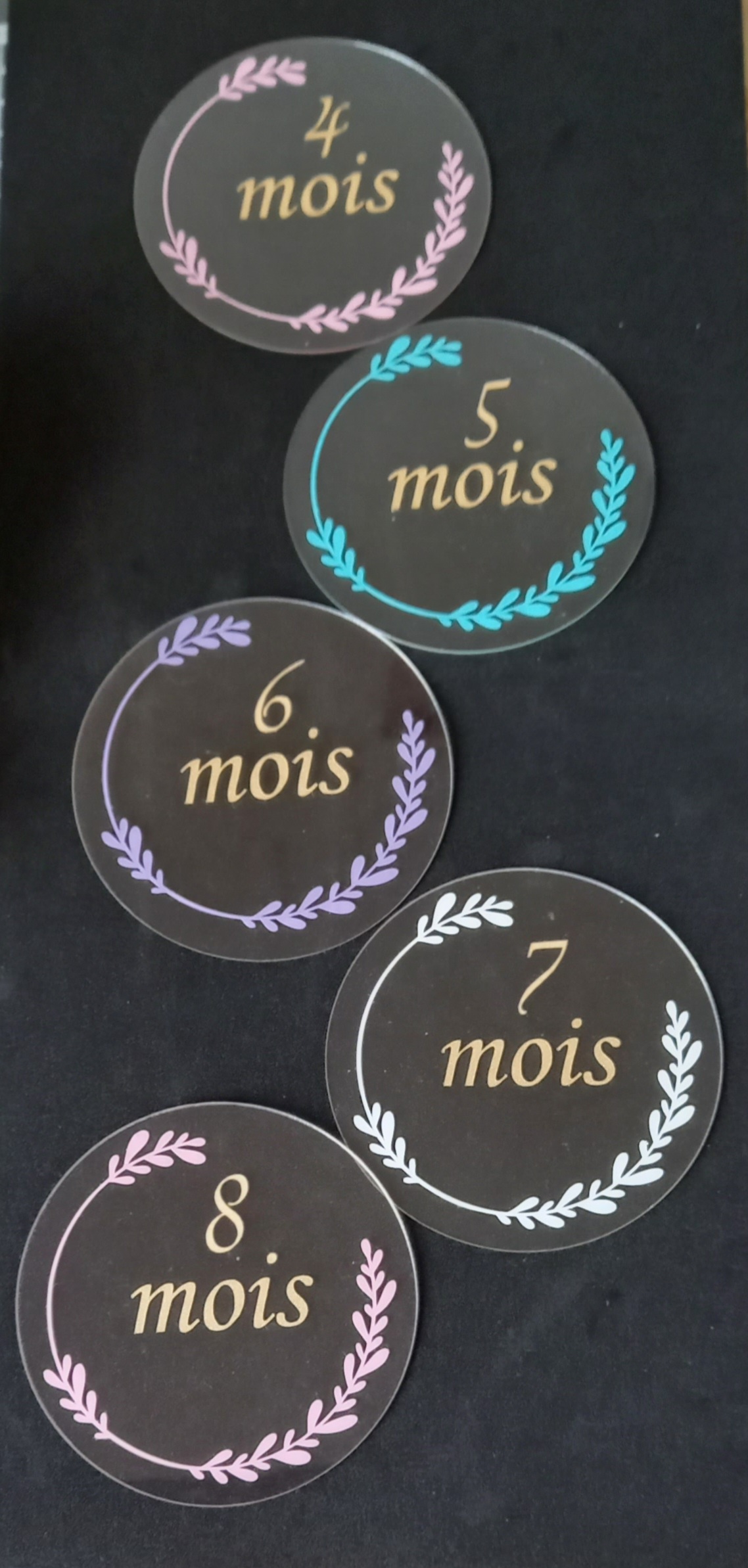 Cartes ou disques étapes feuilles