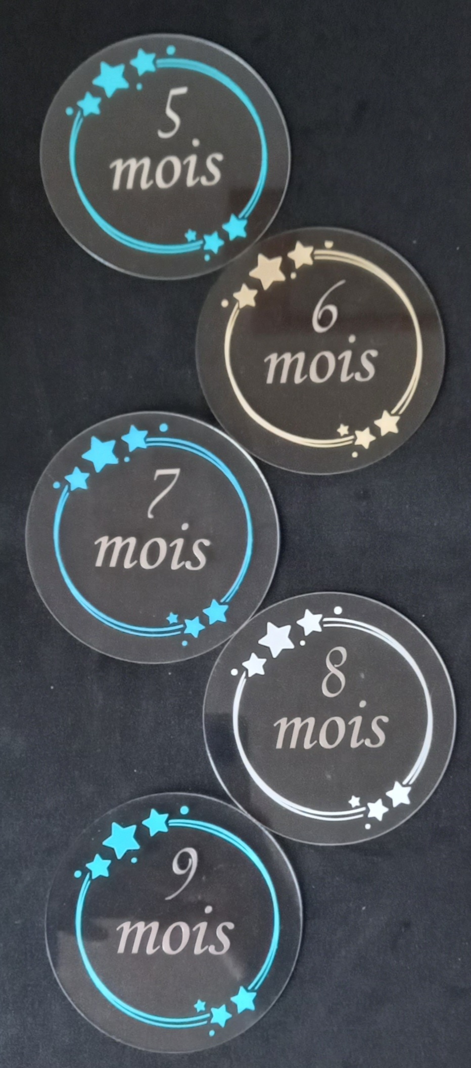 Cartes ou disques étapes étoiles