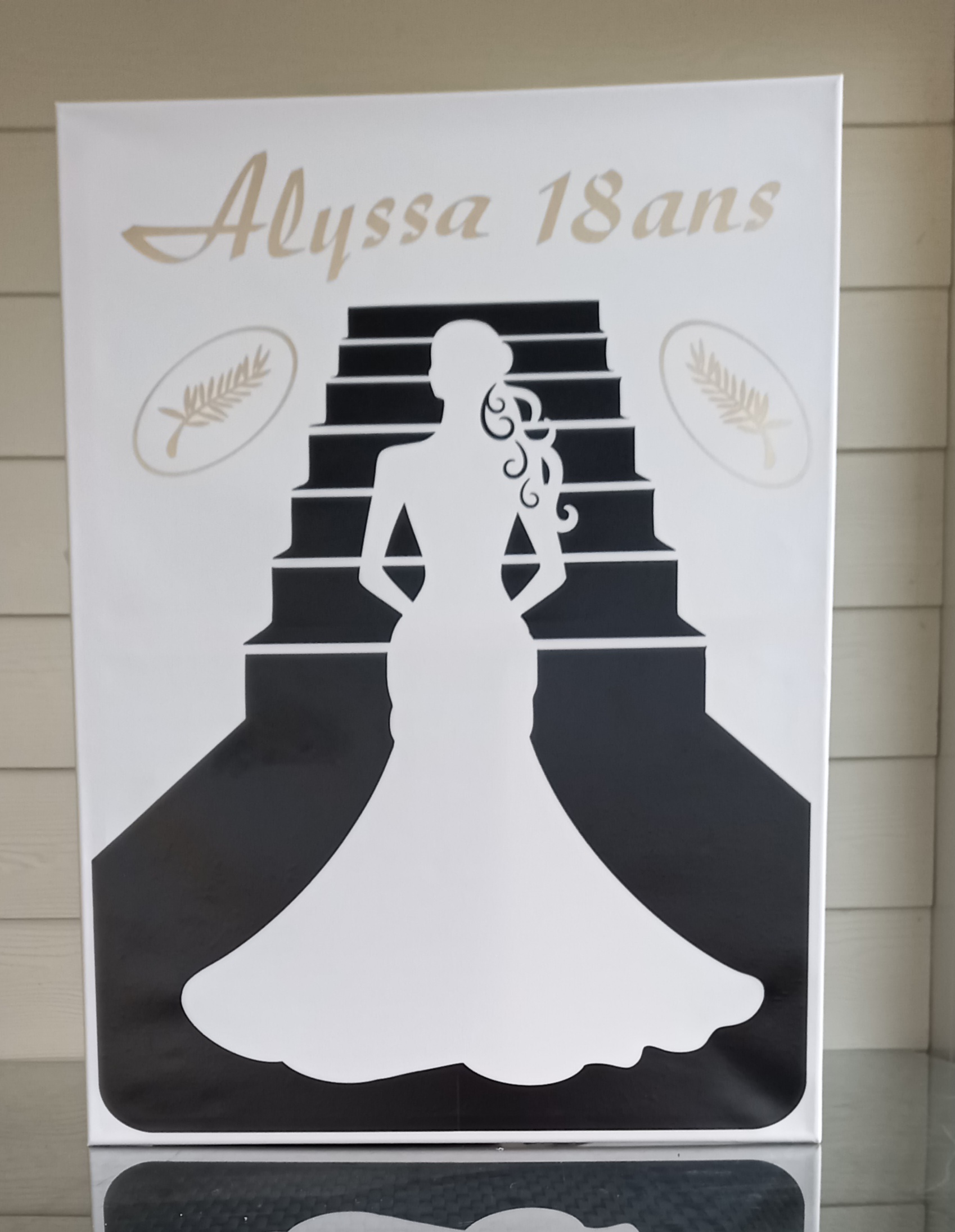 Toile à empreintes à personnaliser 60x80cm