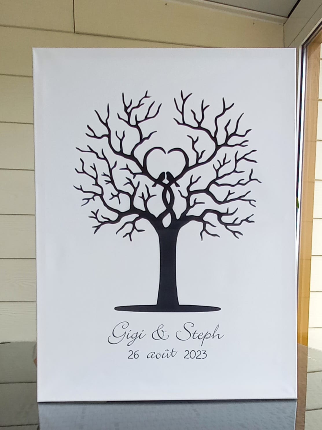 Toile à empreintes à personnaliser 60x80cm