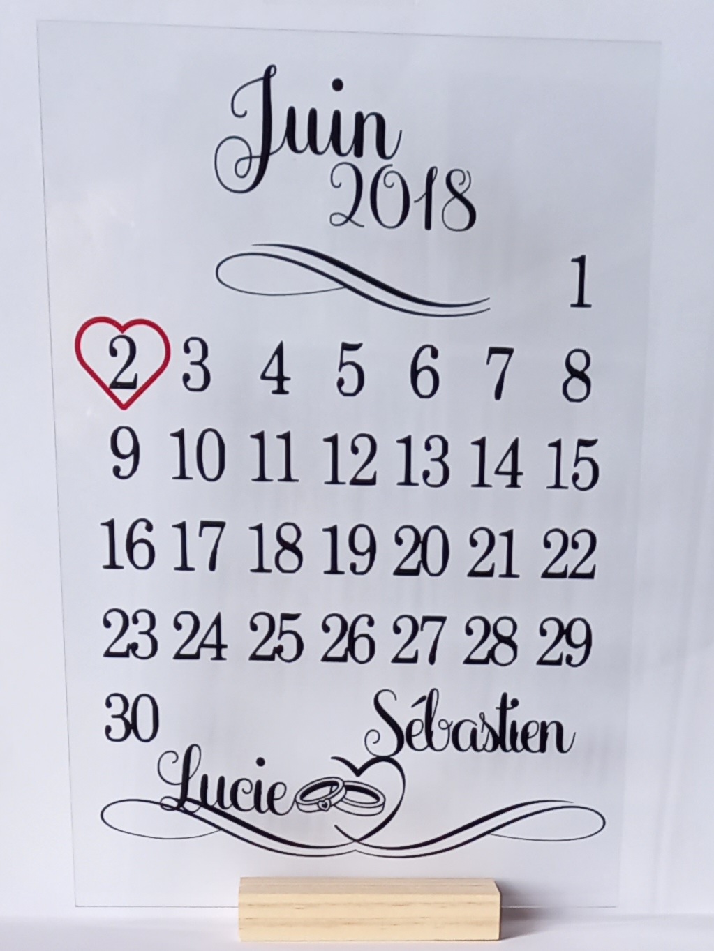 Cadre date calendrier