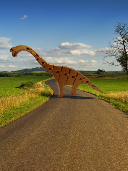 Dinosaure diplodocus articulé