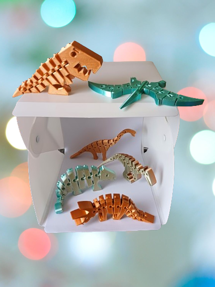 Lot de 6 dinosaures articulés