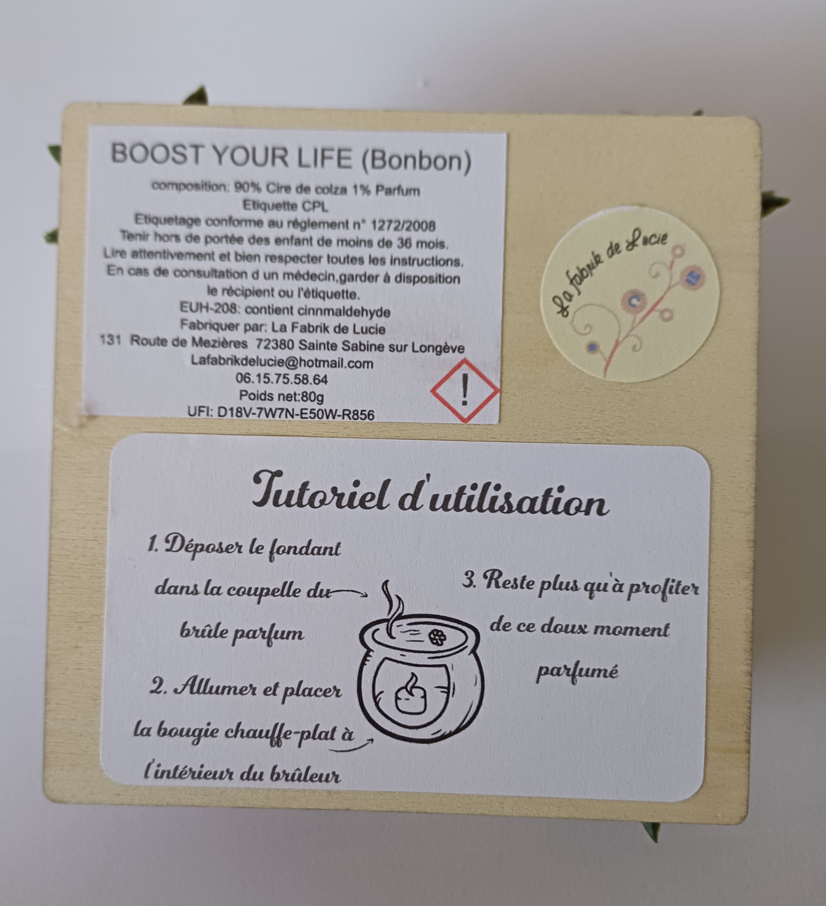 Fondants bougie Boost for Life (Bonbon) 