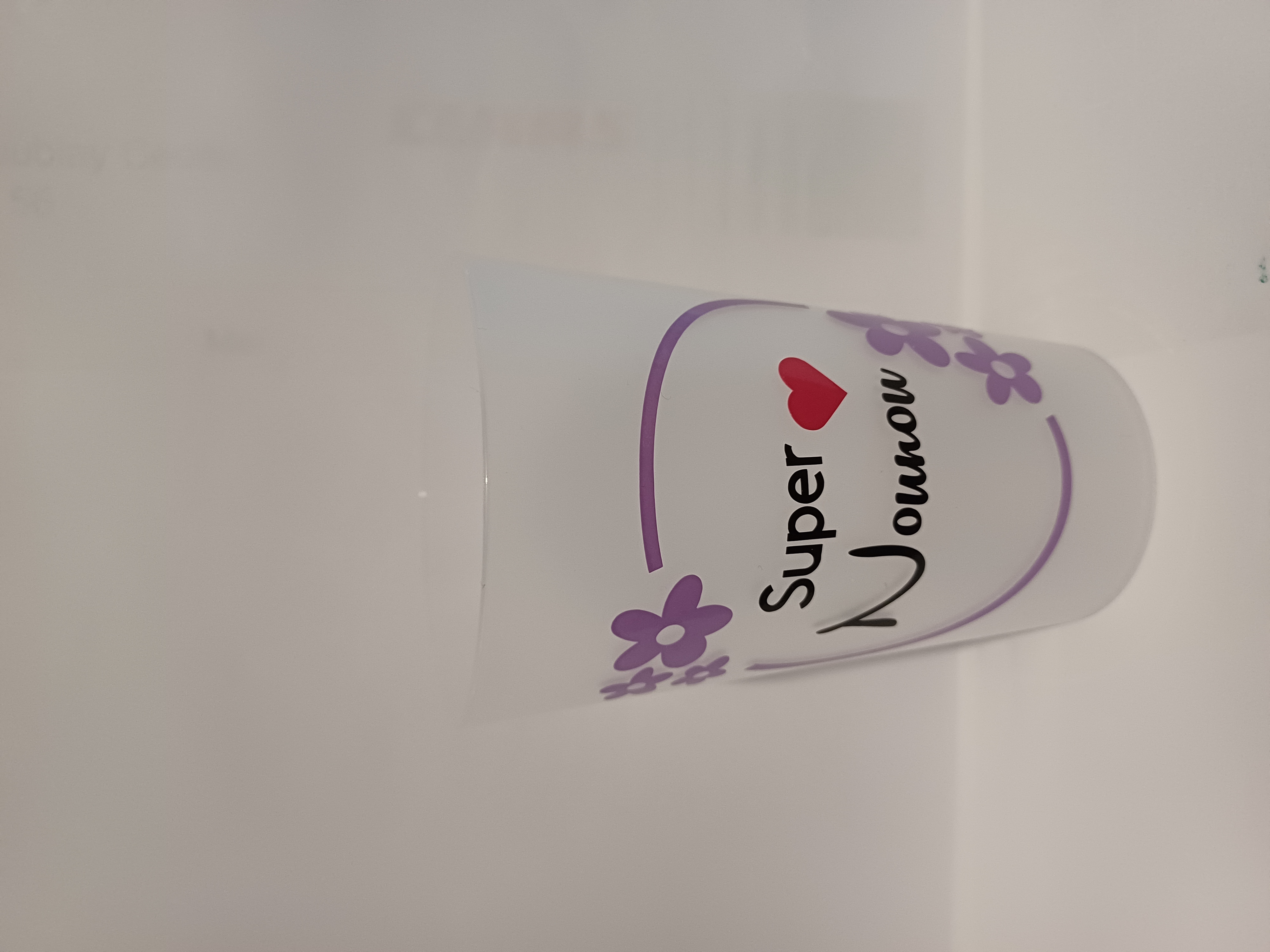 Gobelet réutilisable 30 Cl personnalisé " super nounou"