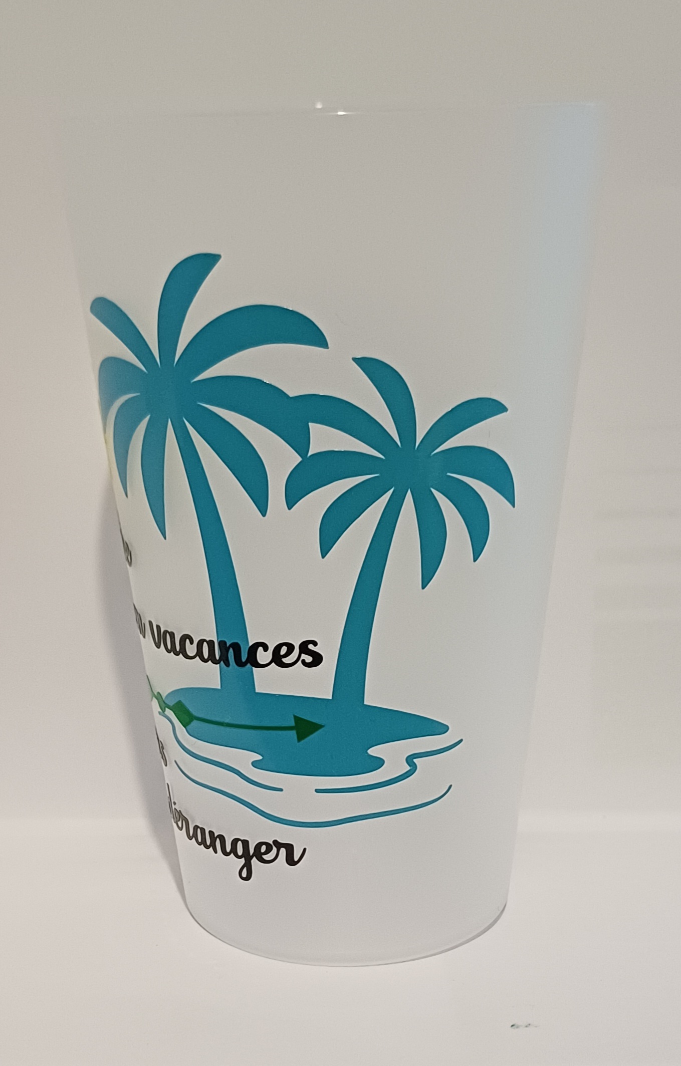 Gobelet réutilisable 30 Cl personnalisé " maître en vacance"