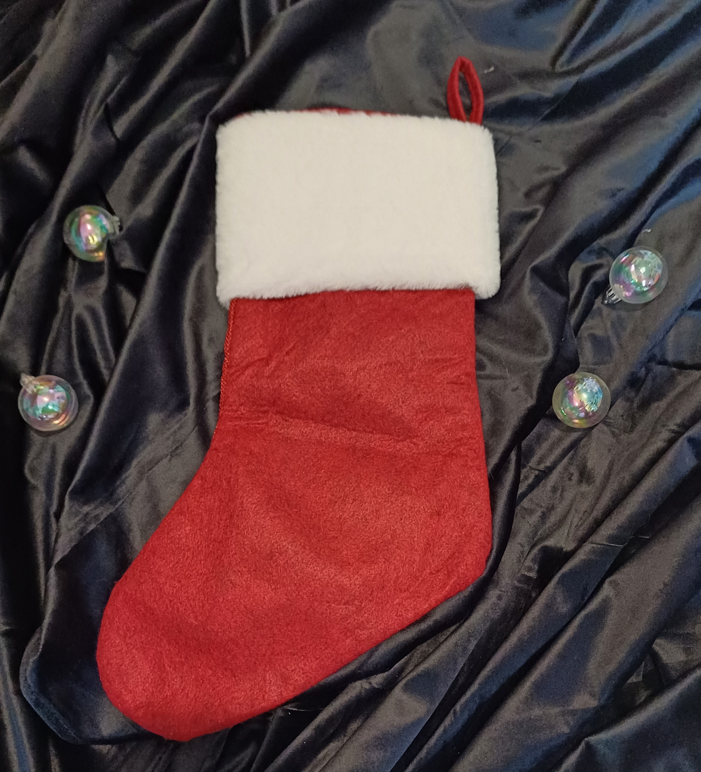 Chaussette de Noël tête de cerf 