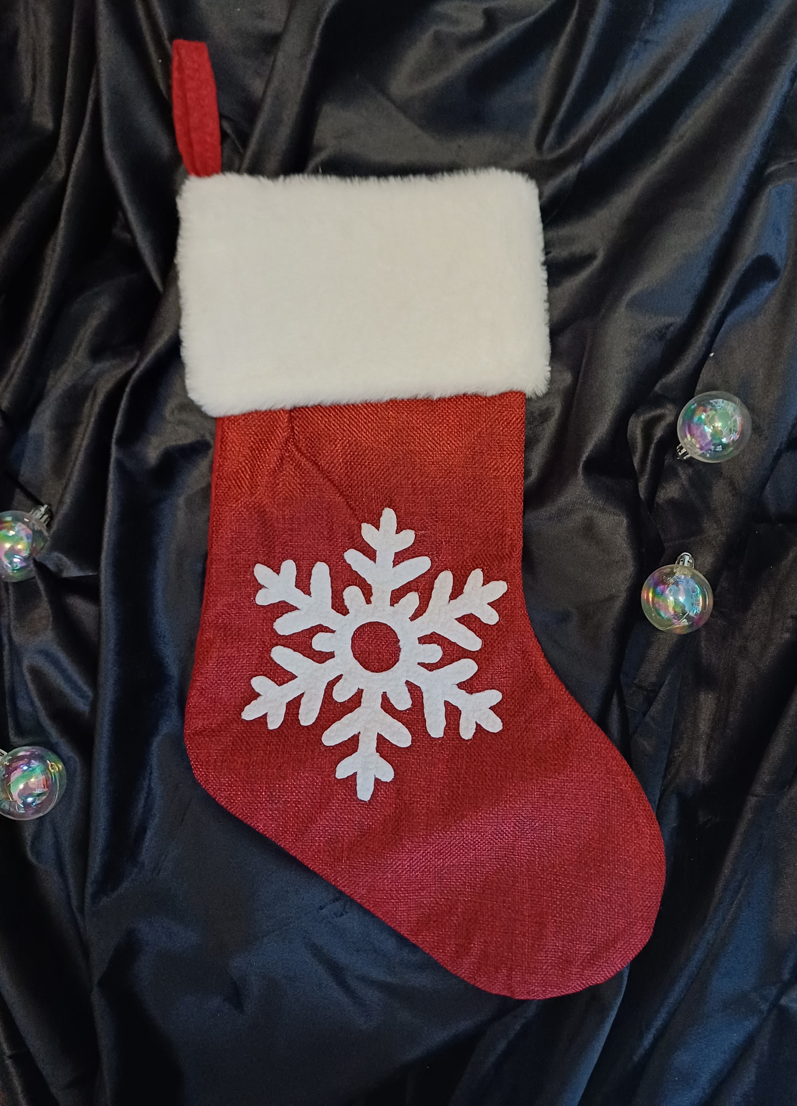 Chaussette de Noël flocon
