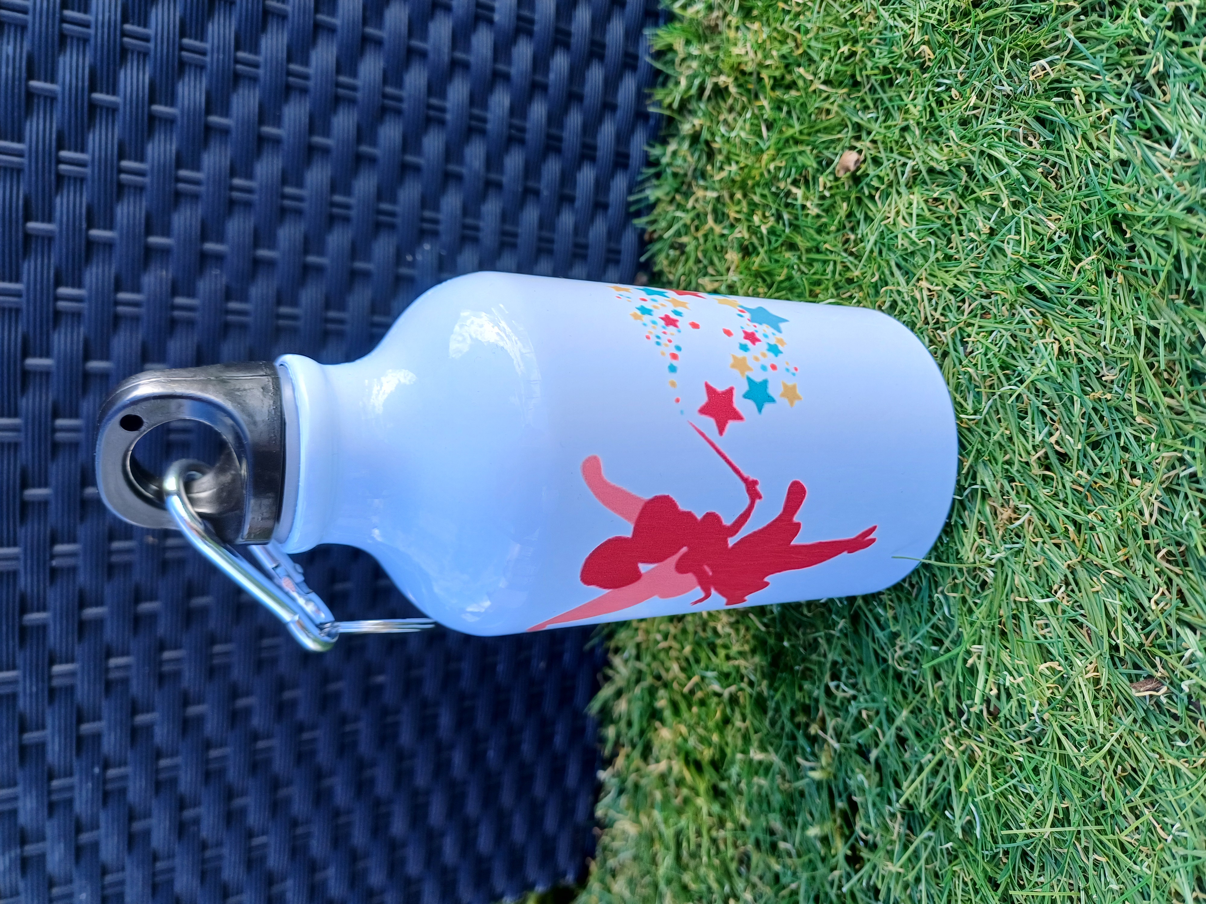 Gourde en aluminium avec mousqueton à vis 400 ML