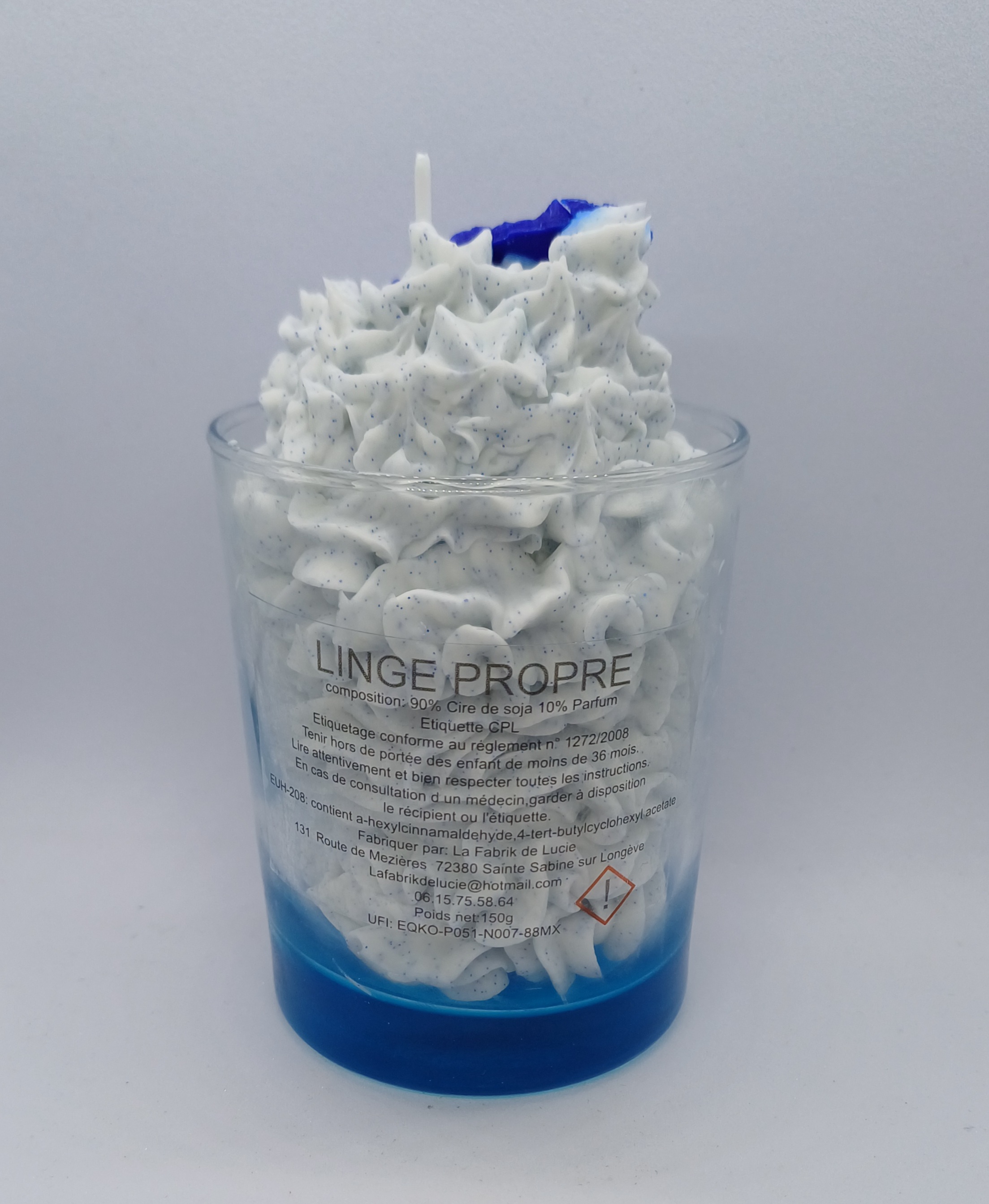 Bougie gourmande Linge propre plume