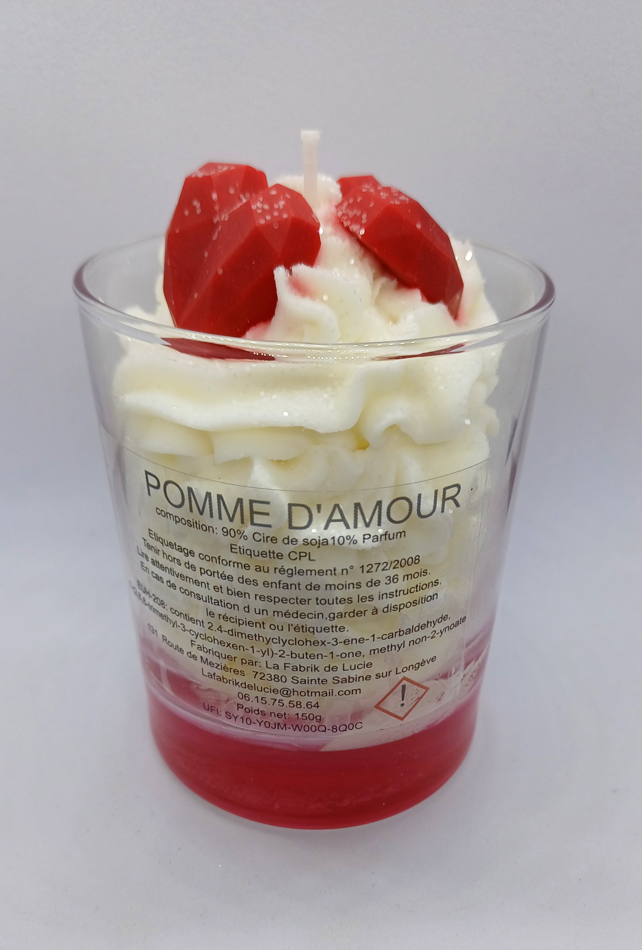 Bougie gourmande Pomme d'amour