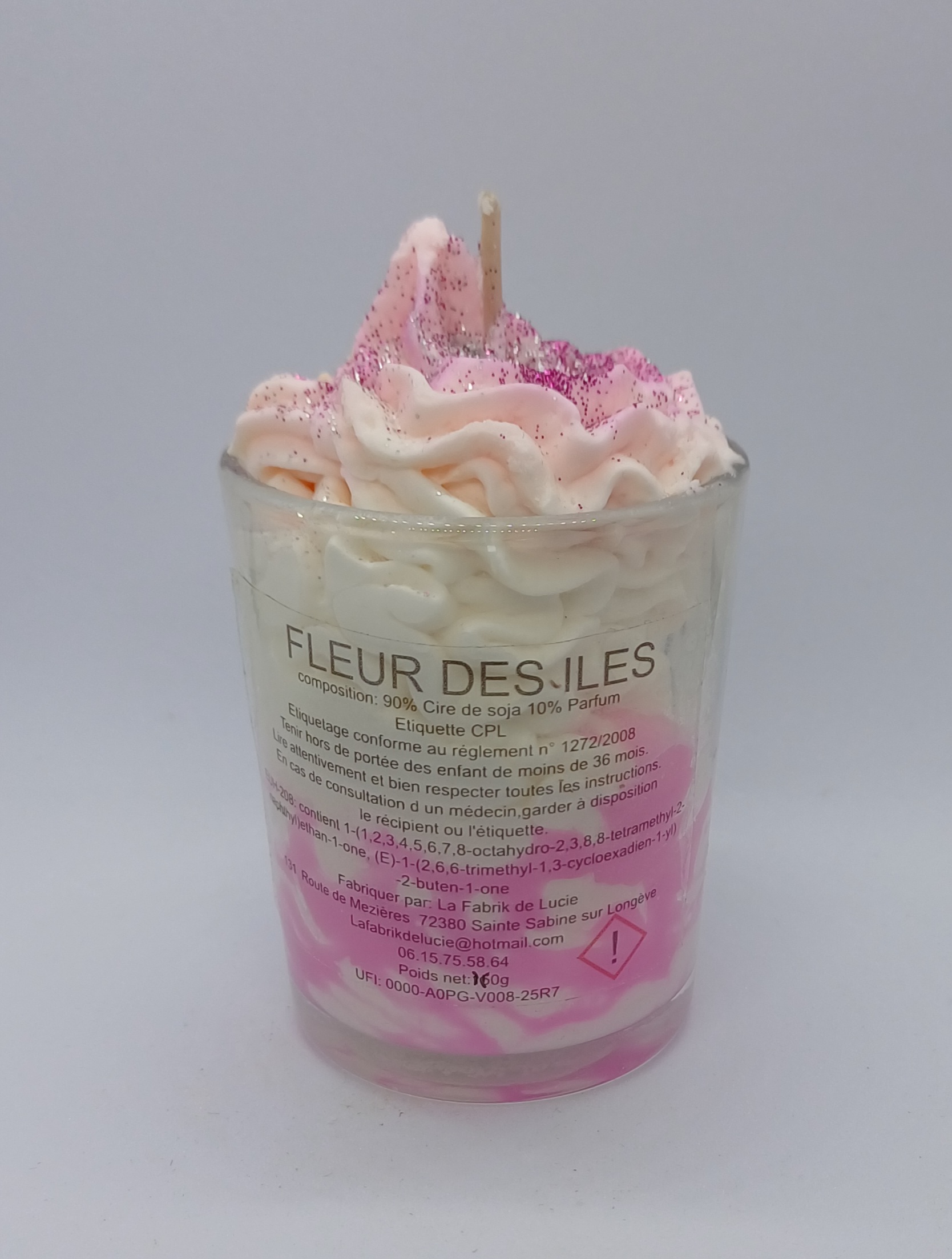 Petite bougie gourmande Fleur des iles "infini"