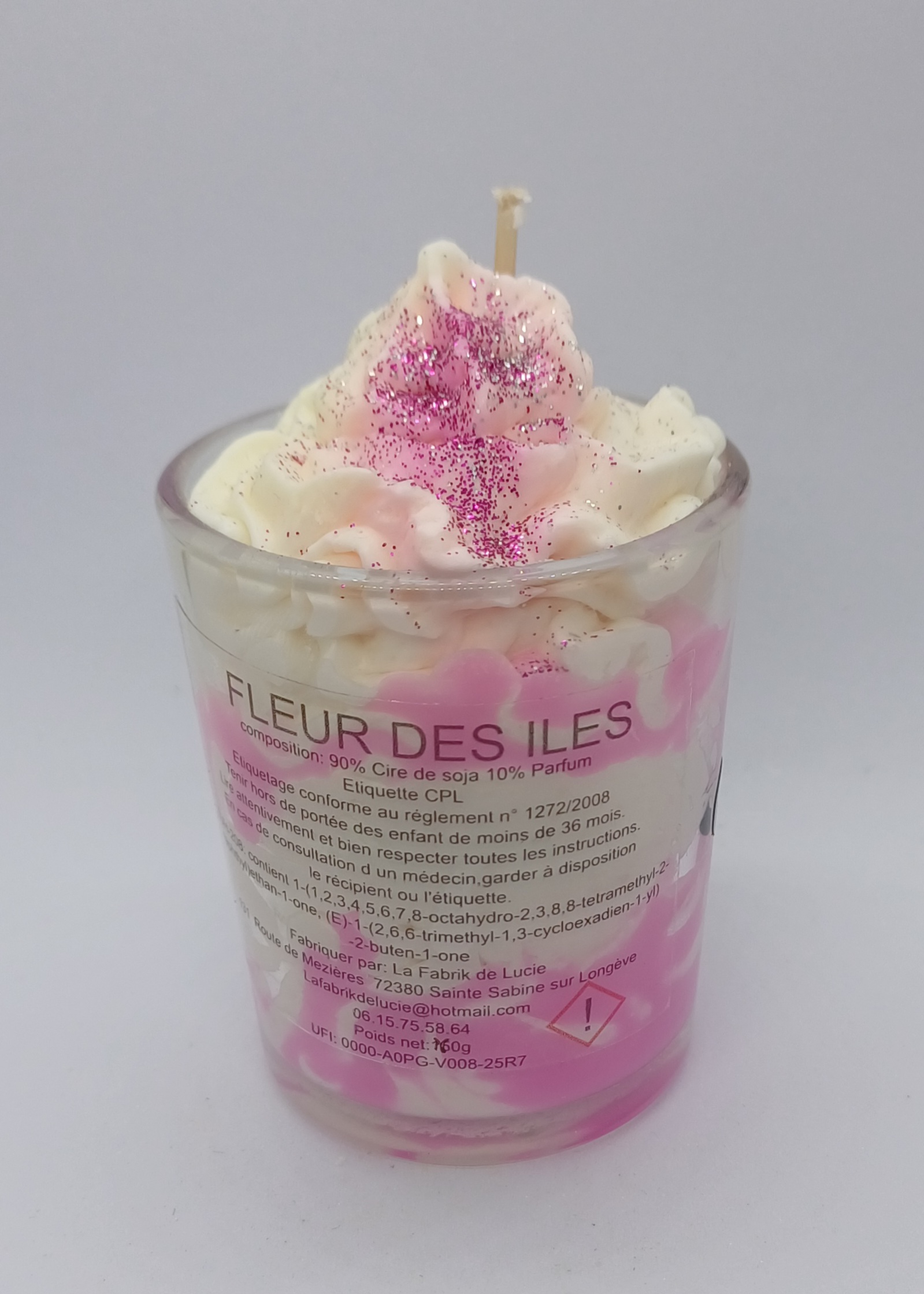 Petite bougie gourmande Fleur des iles "vanille"