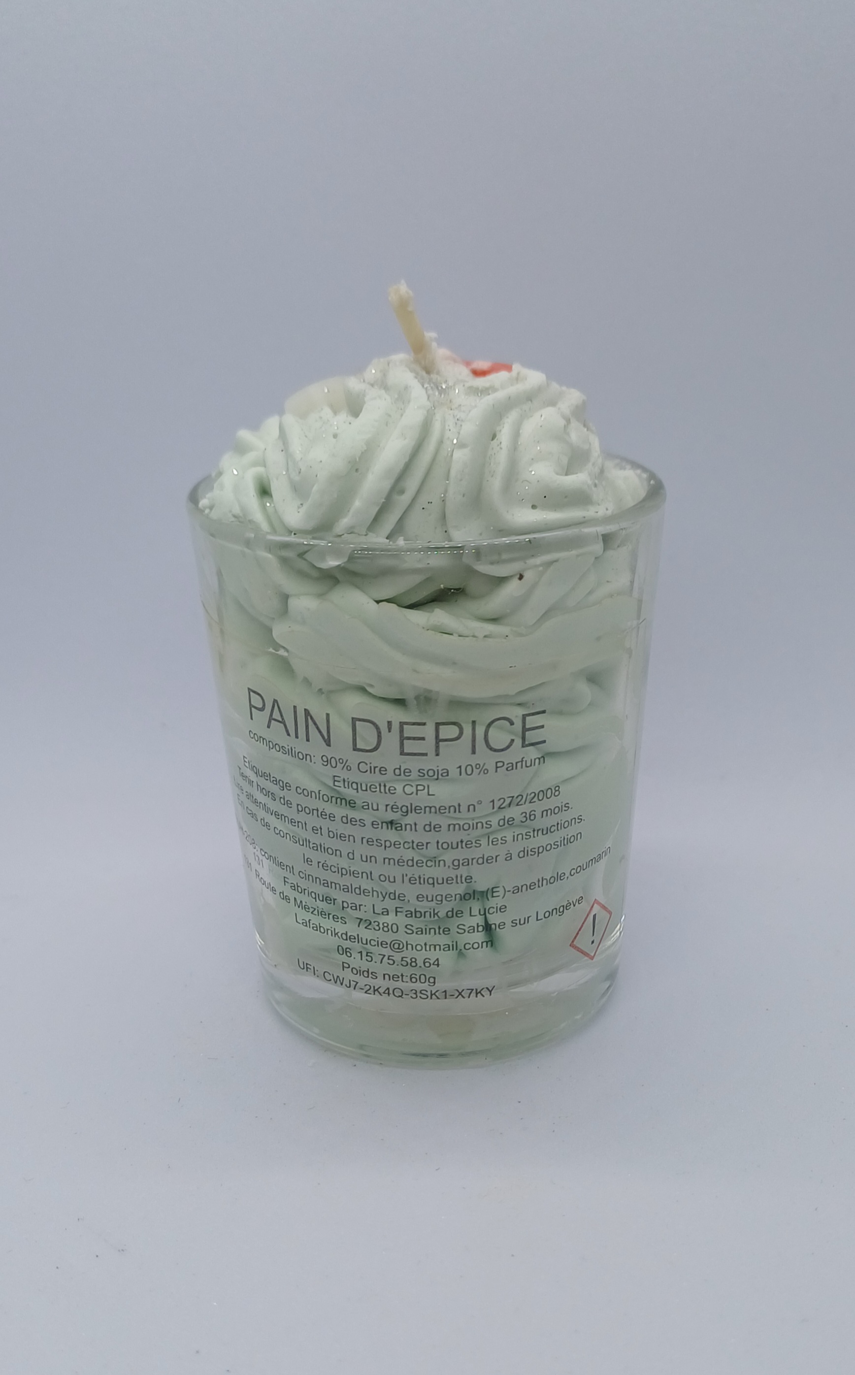 Petite bougie gourmande Pain d'épice