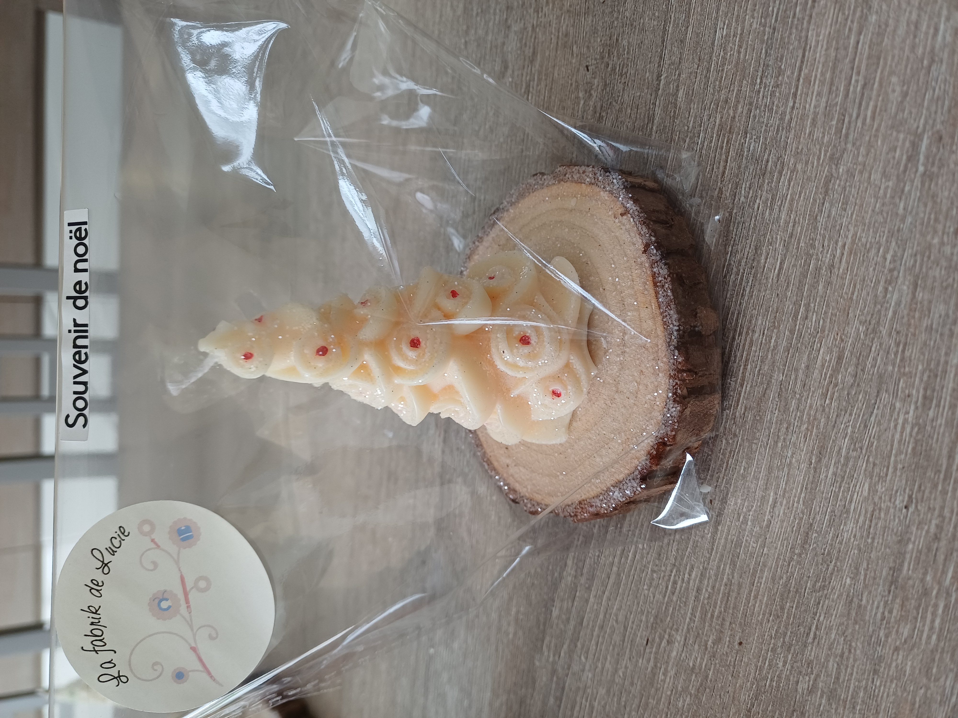 Composition de Noël Bougie "sapin"