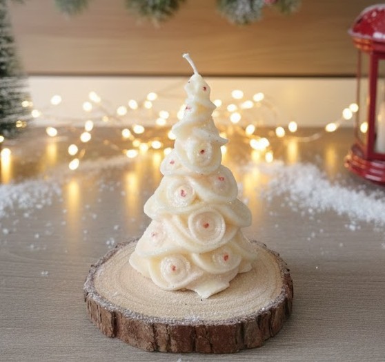 Composition de Noël Bougie "sapin"