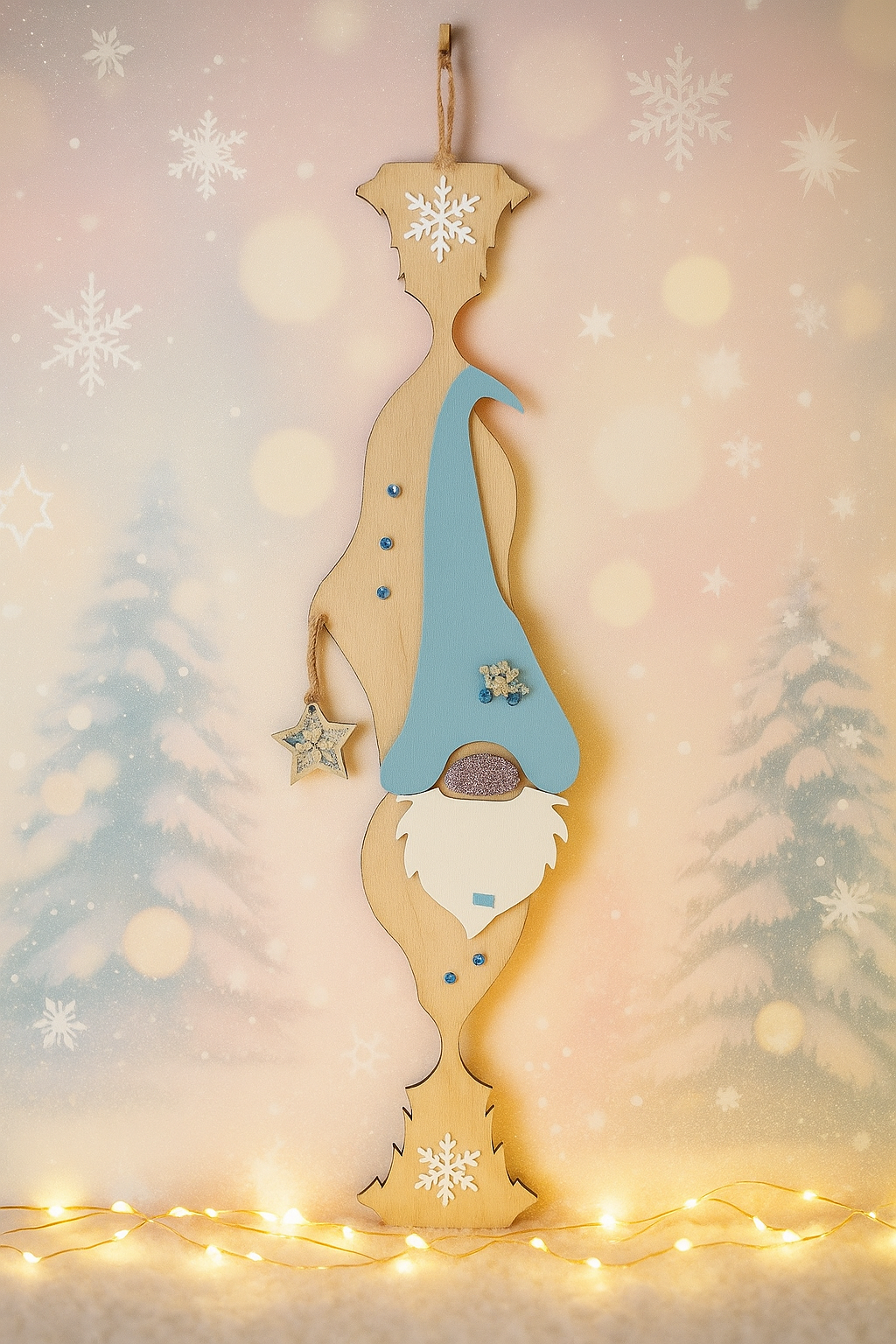 Décoration murale Gnome bleu