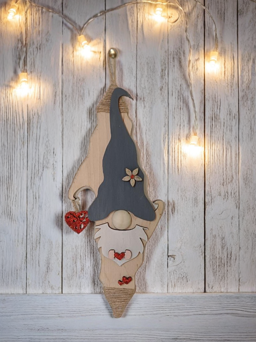 Décoration murale Gnome gris