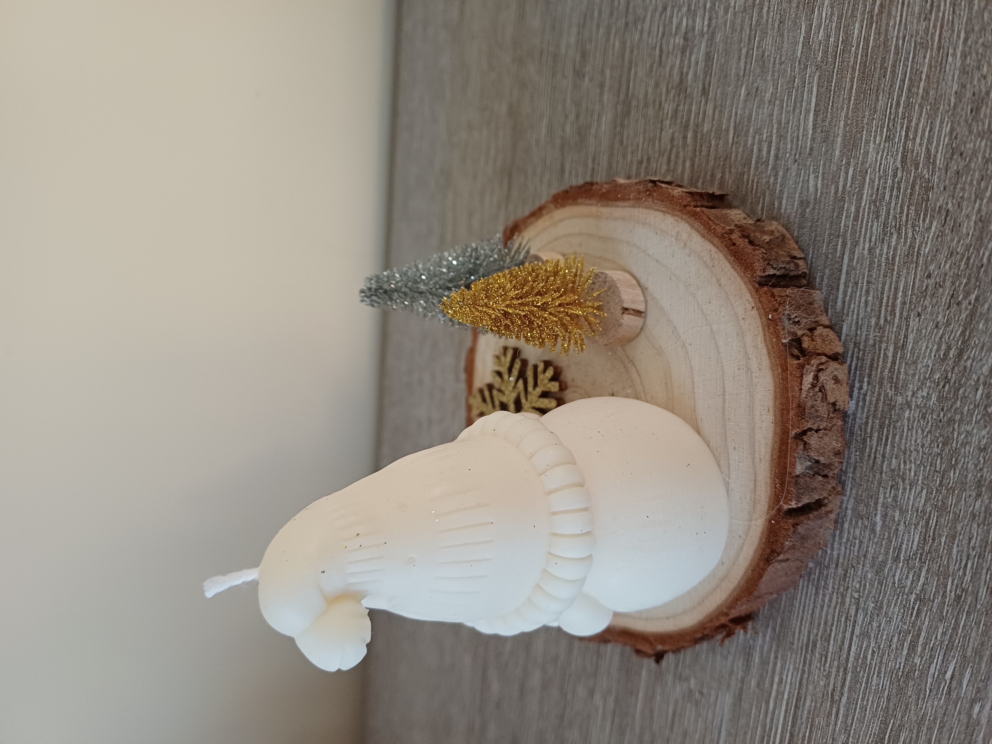 Composition de Noël Bougie "gnome"