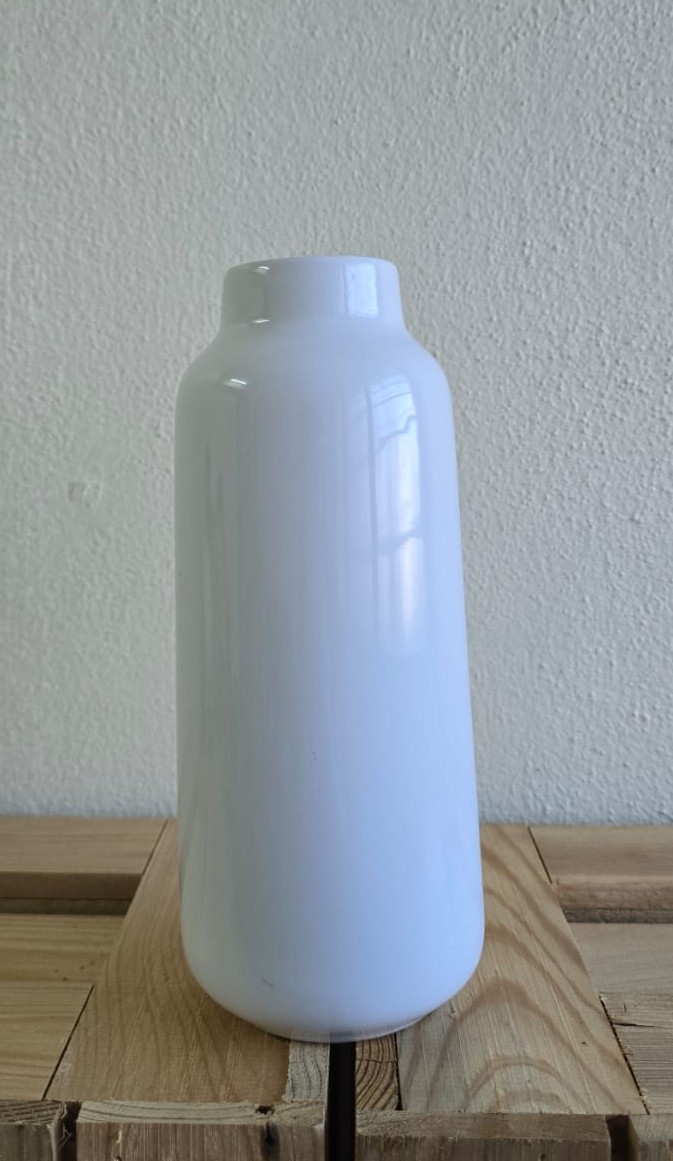Minimalist White Ceramic Vase