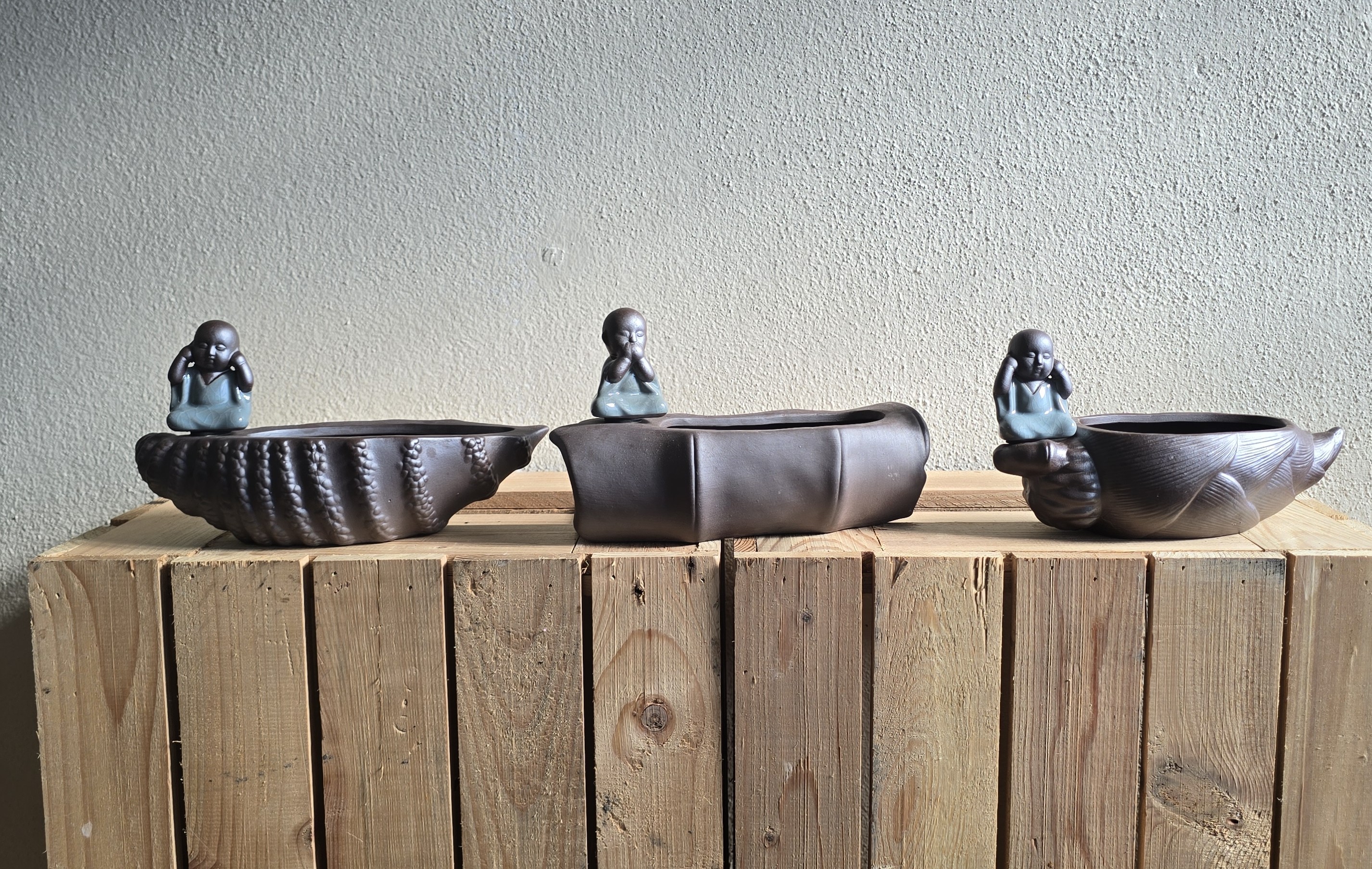 Zen Monk Ceramic Pot / Holders