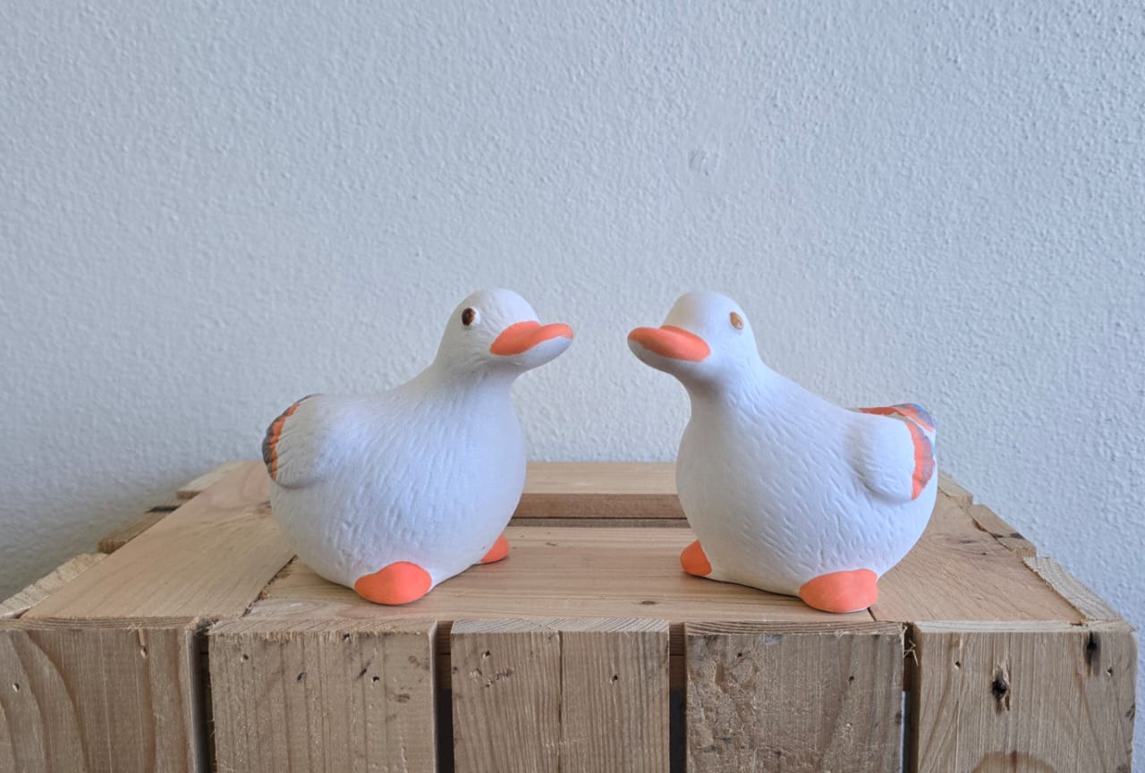 Duck Figurine Pot